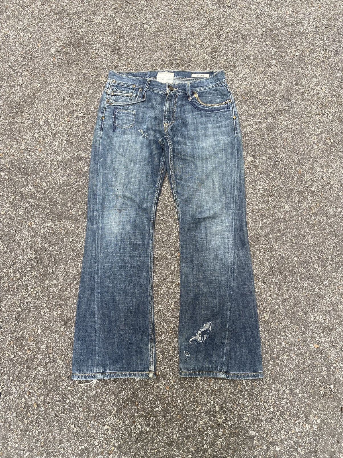 Jimmy Taverniti Flare Jeans Taverniti So Jean by Jimmy Taverniti Distressed Size US 32 / EU 48 - 1 Thumbnail