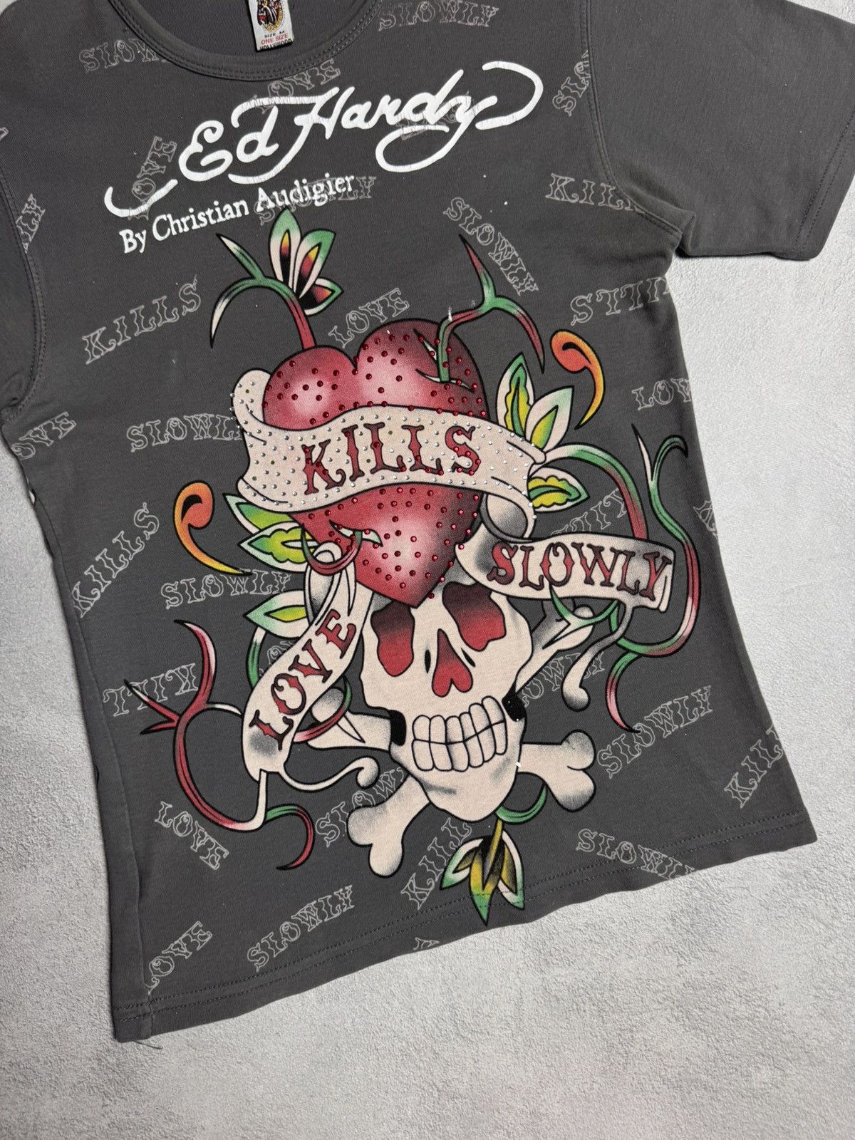 Ed Hardy Ed Hardy by Christian Audigier Big Logo T-Shirt Size M / US 6-8 / IT 42-44 - 4 Thumbnail