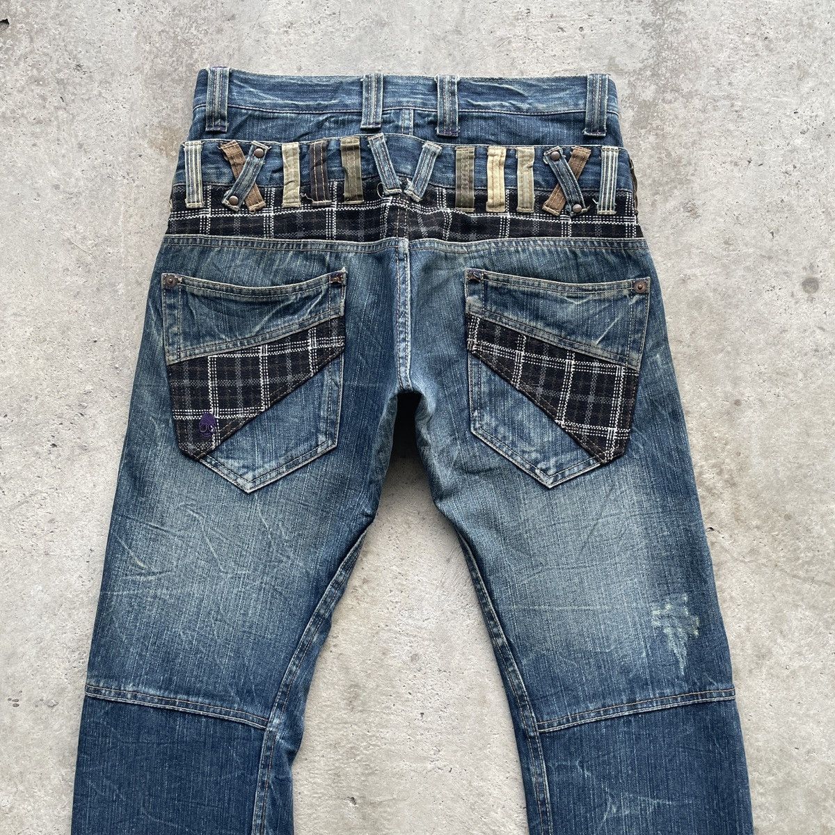 Japanese Brand × Jean Rare🔥 Vintage Japanese Double Waist Denim Jeans Pants W31 Size US 31 - 9 Thumbnail