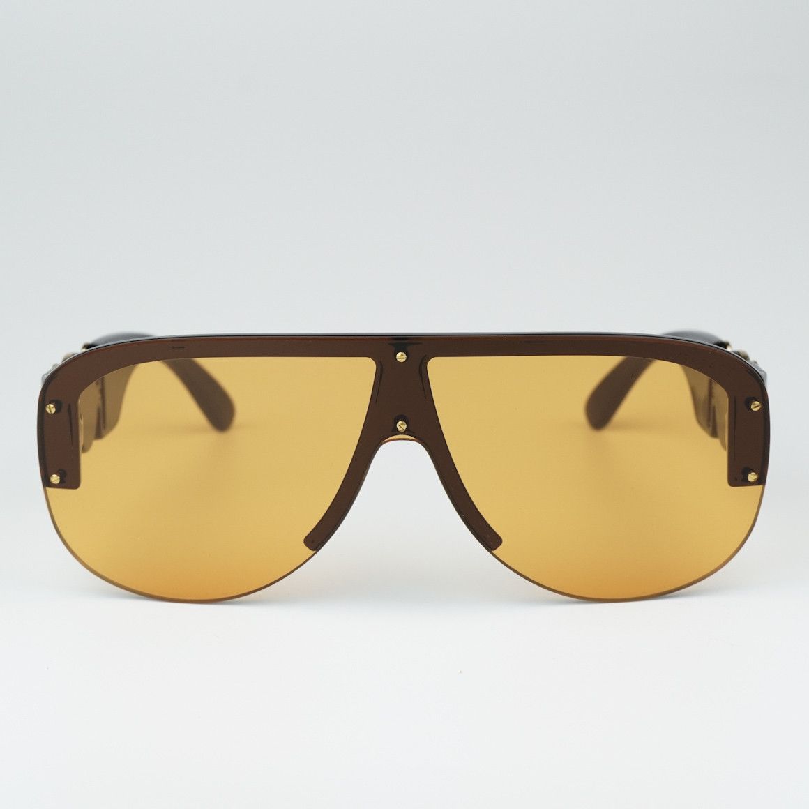 Versace NEW Versace VE4391 GB1/7 Shield Unisex Sunglasses Size ONE SIZE - 2 Thumbnail