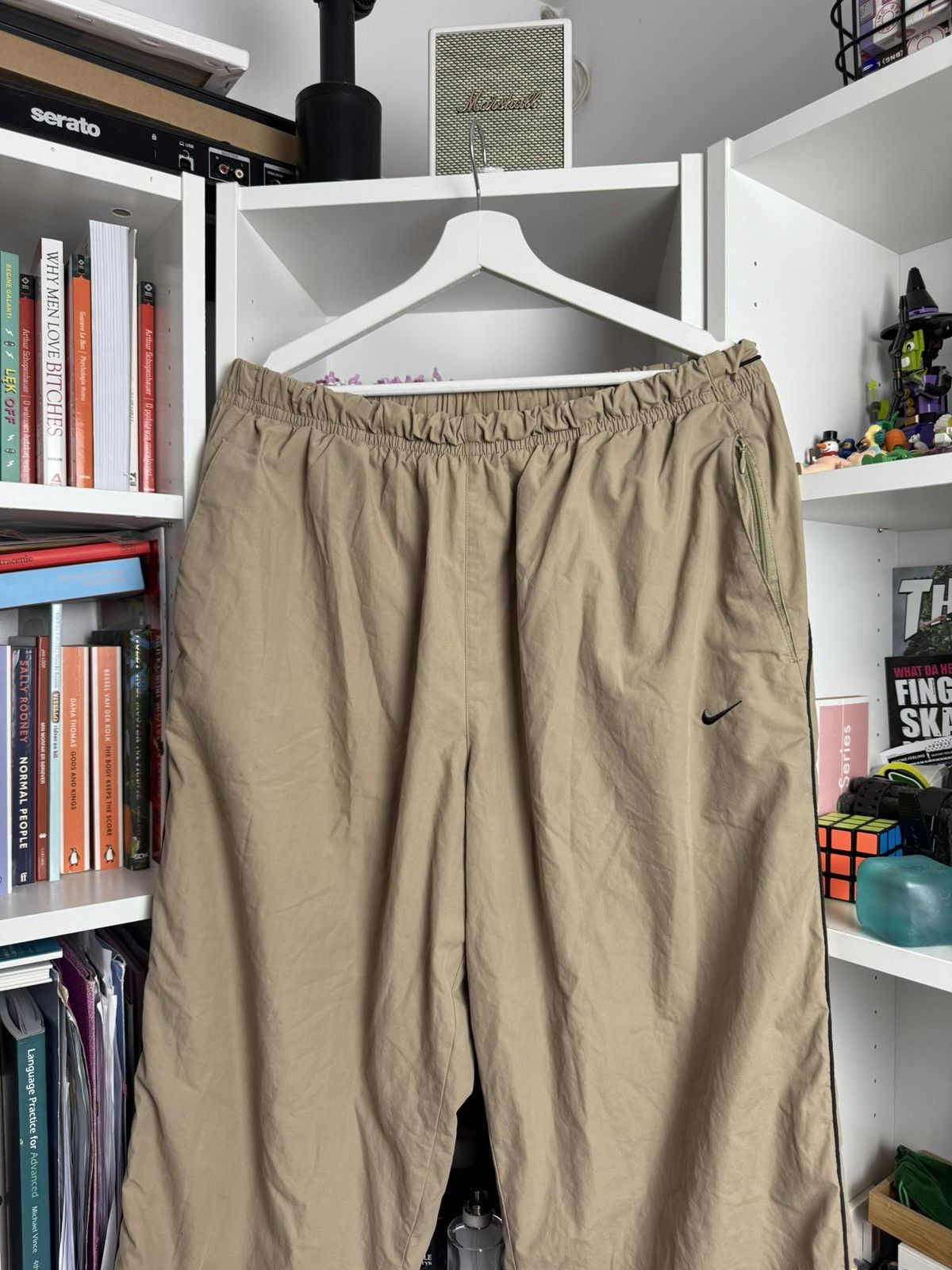 Nike × Vintage Vintage 90s Nike baggy parachute trackpants XL drill gorpcore Size US 36 / EU 52 - 3 Thumbnail