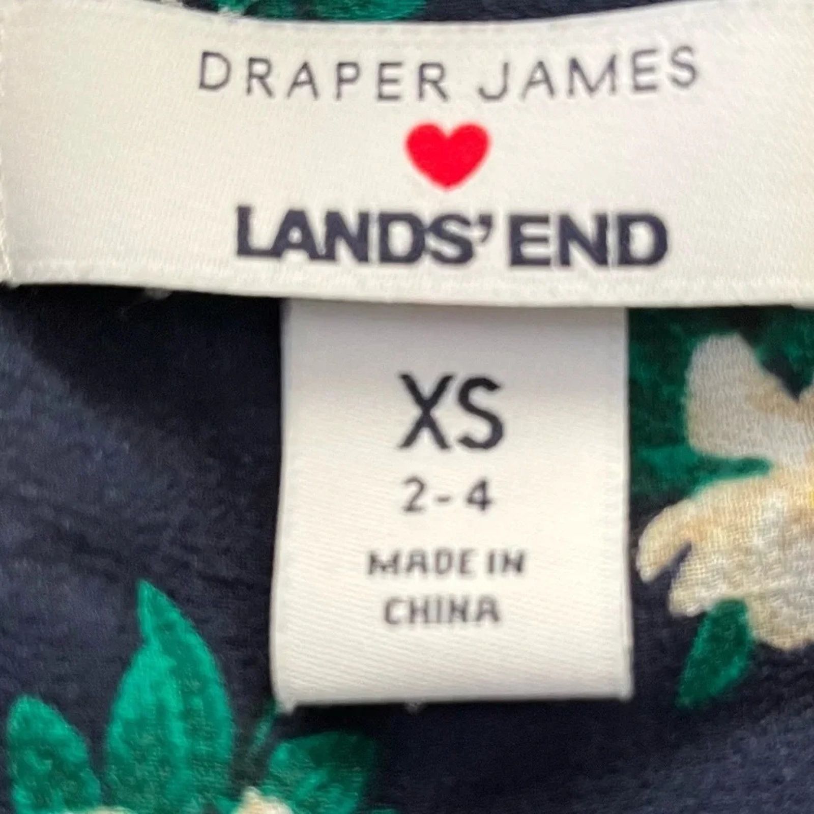 Lands' End Draper James + Land’s End full button mini dress, size XS. Size XS / US 0-2 / IT 36-38 - 5 Thumbnail