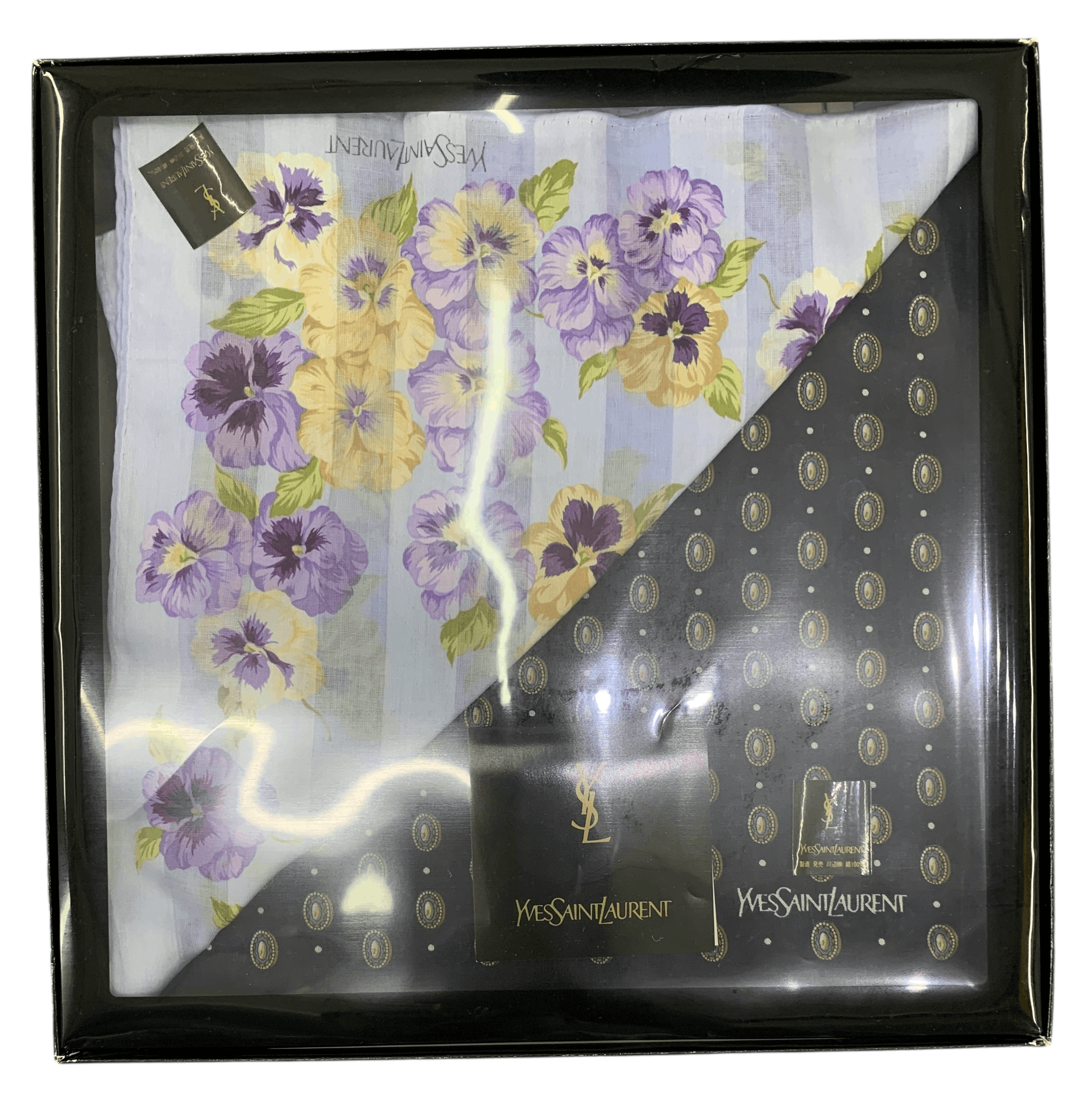 Yves Saint Laurent Yves Saint Laurent Handkerchief / Neckerchief HKA1023 Size ONE SIZE - 7 Thumbnail