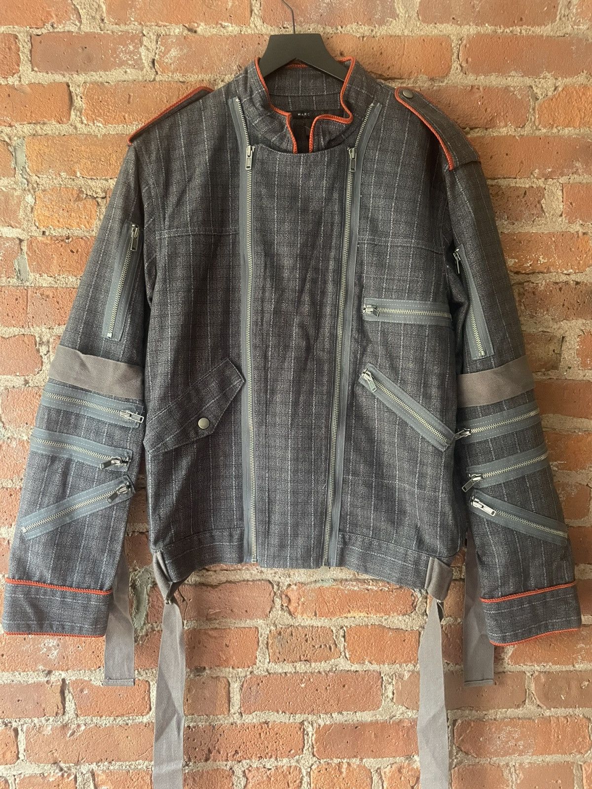 Marc Jacobs Marc Jacobs Vintage Plaid Denim Zipper Men’s Jacket 2005 Size US M / EU 48-50 / 2 - 1 Thumbnail