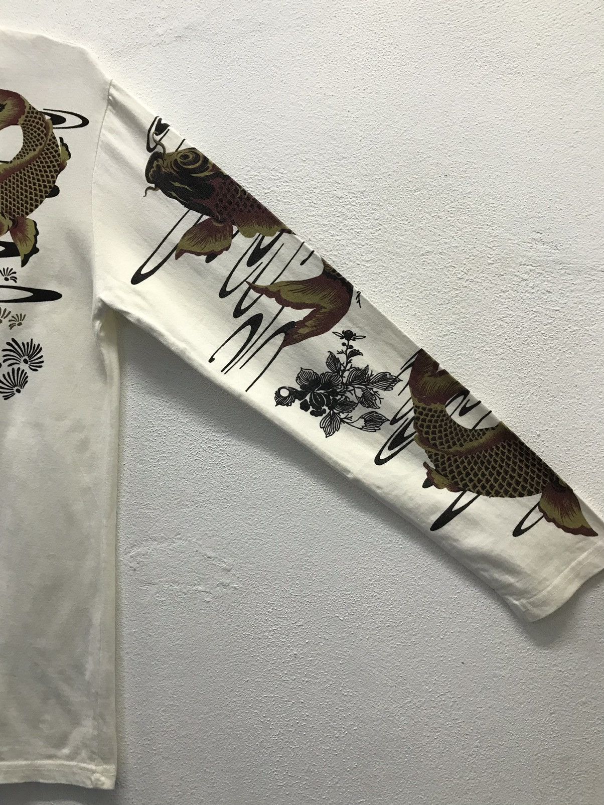 Japanese Brand × Vintage Vintage Fish Koi Sukajan Long Sleeve Shirt Size US M / EU 48-50 / 2 - 6 Thumbnail