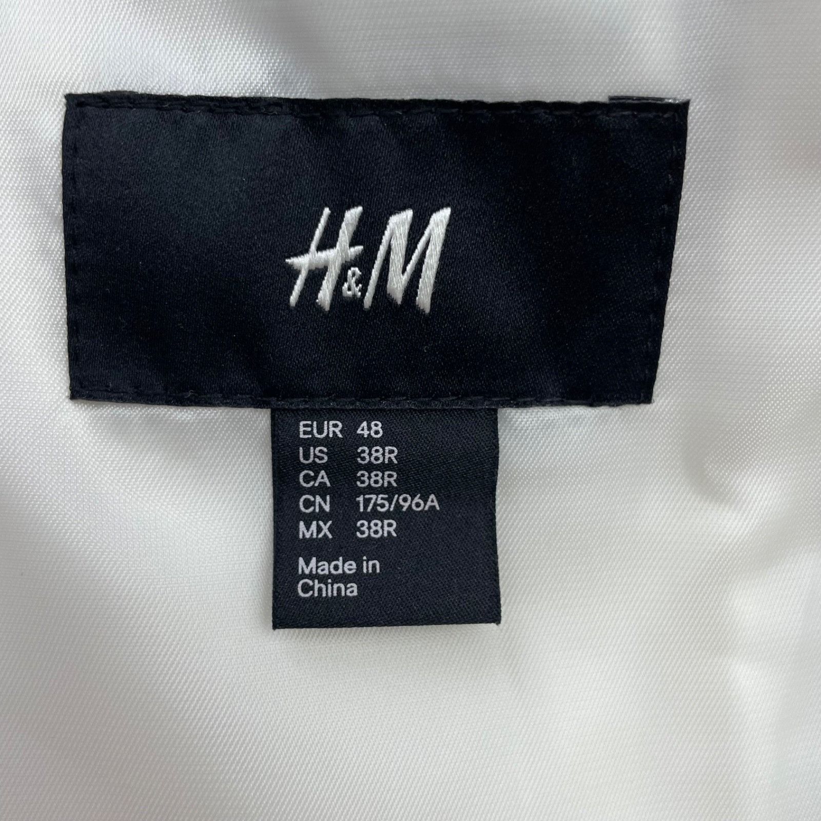 H&M NEW H&M Men's Cotton/Linen 2-Button Blazer White • 38R US Size 38R - 5 Thumbnail