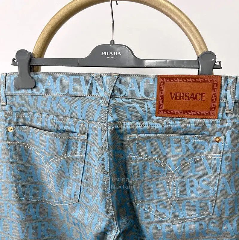 Versace Versace Light Blue Casual Pants for Men . Size US 32 / EU 48 - 7 Thumbnail