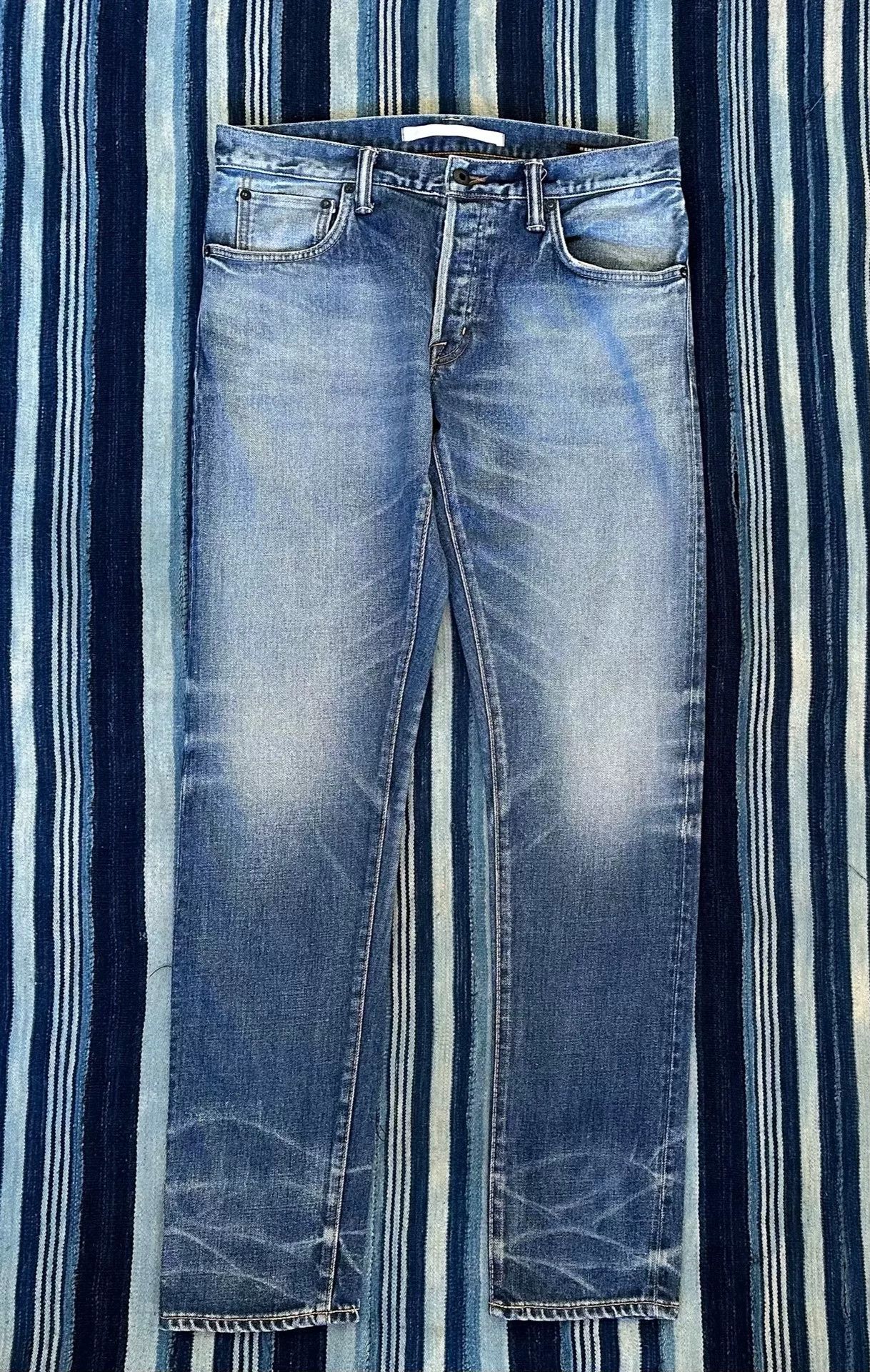 limited edition faded denim jeans