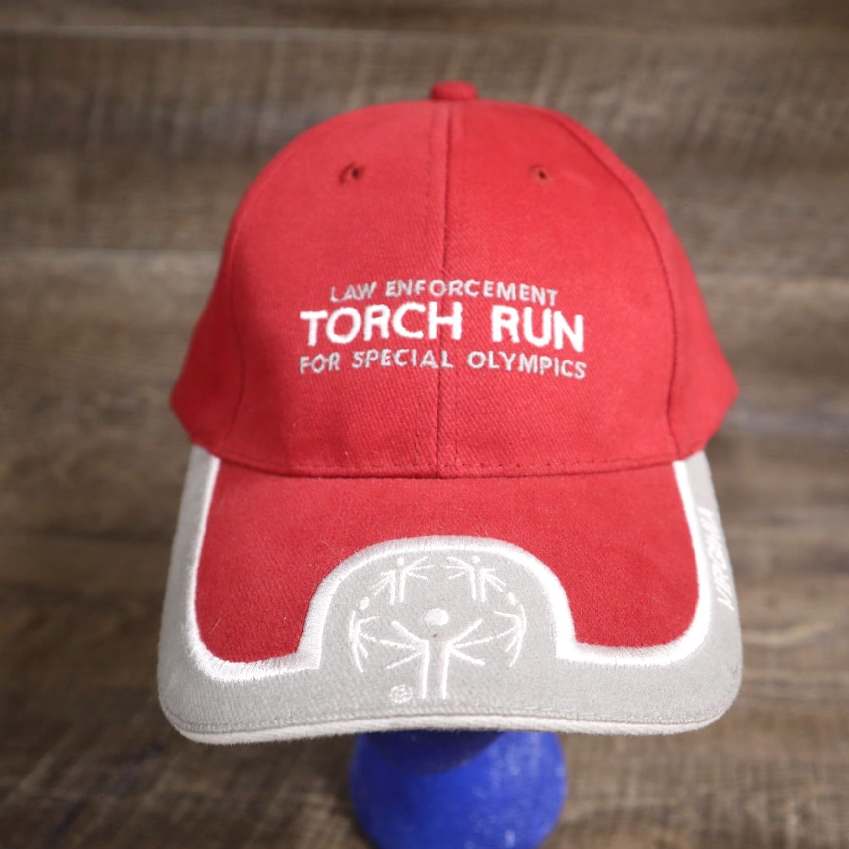 Vintage Law Enforcement Torch Run Virginia VA Baseball Cap Hat Special Olympics Adult Size ONE SIZE - 2 Thumbnail