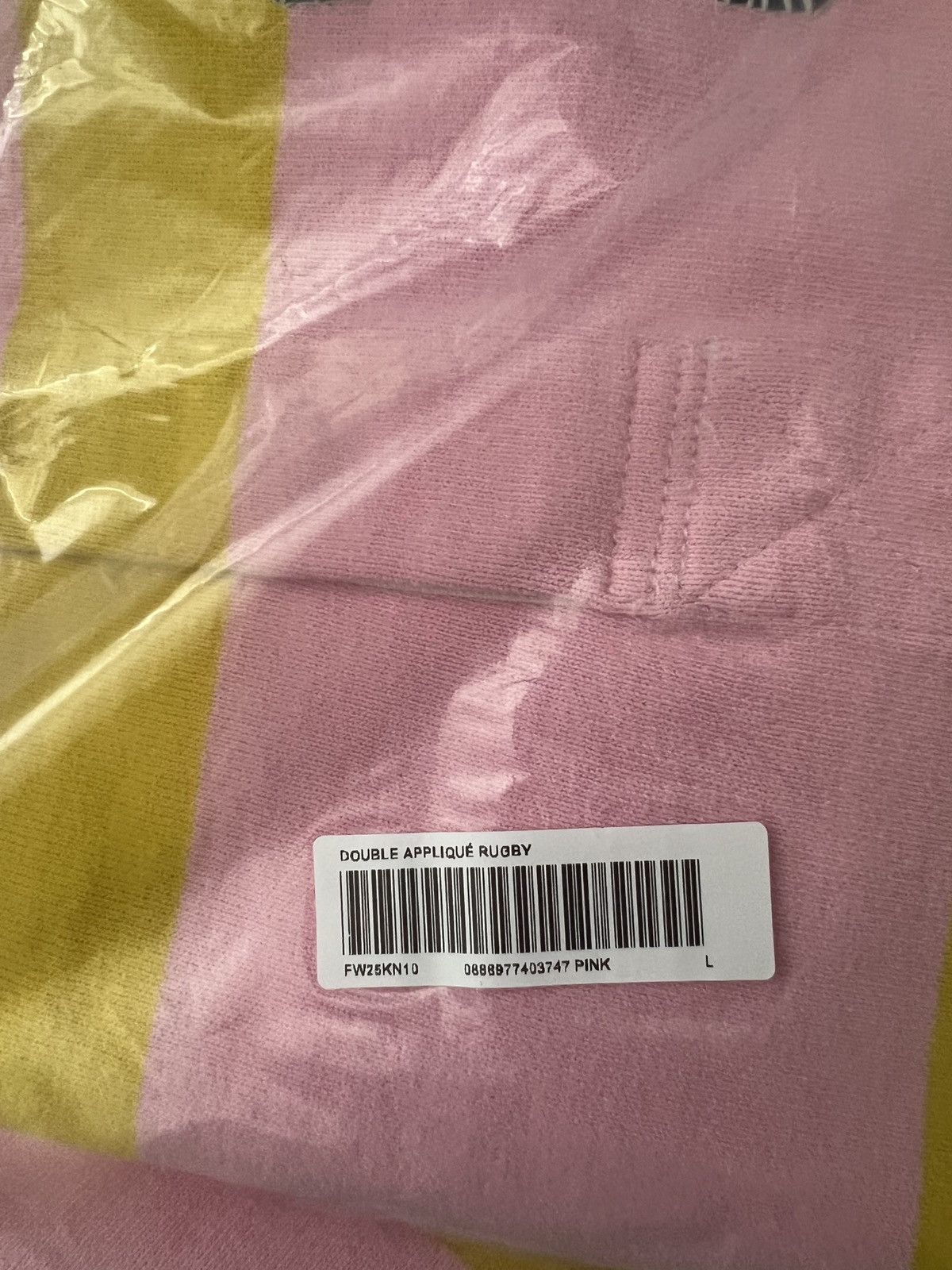 Supreme Striped Rugby Pink FW25