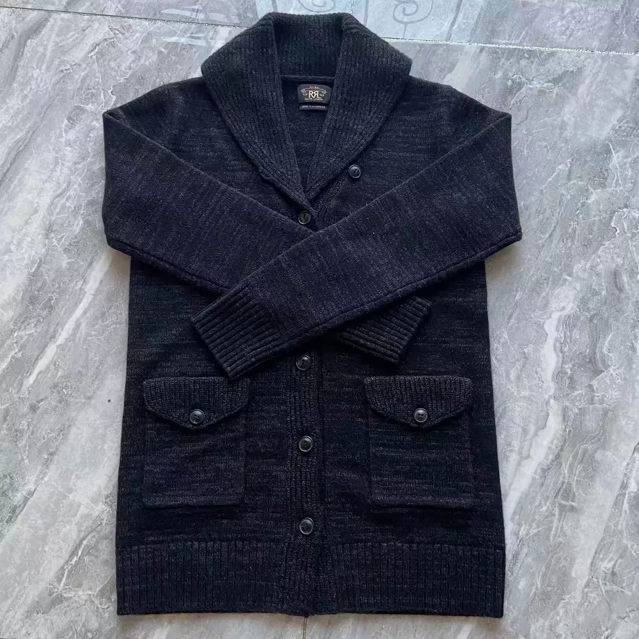 RRL Ralph Lauren DOUBLE RL SS22 Shawl Collar Cashmere Sweater Size M / US 6-8 / IT 42-44 - 1 Thumbnail