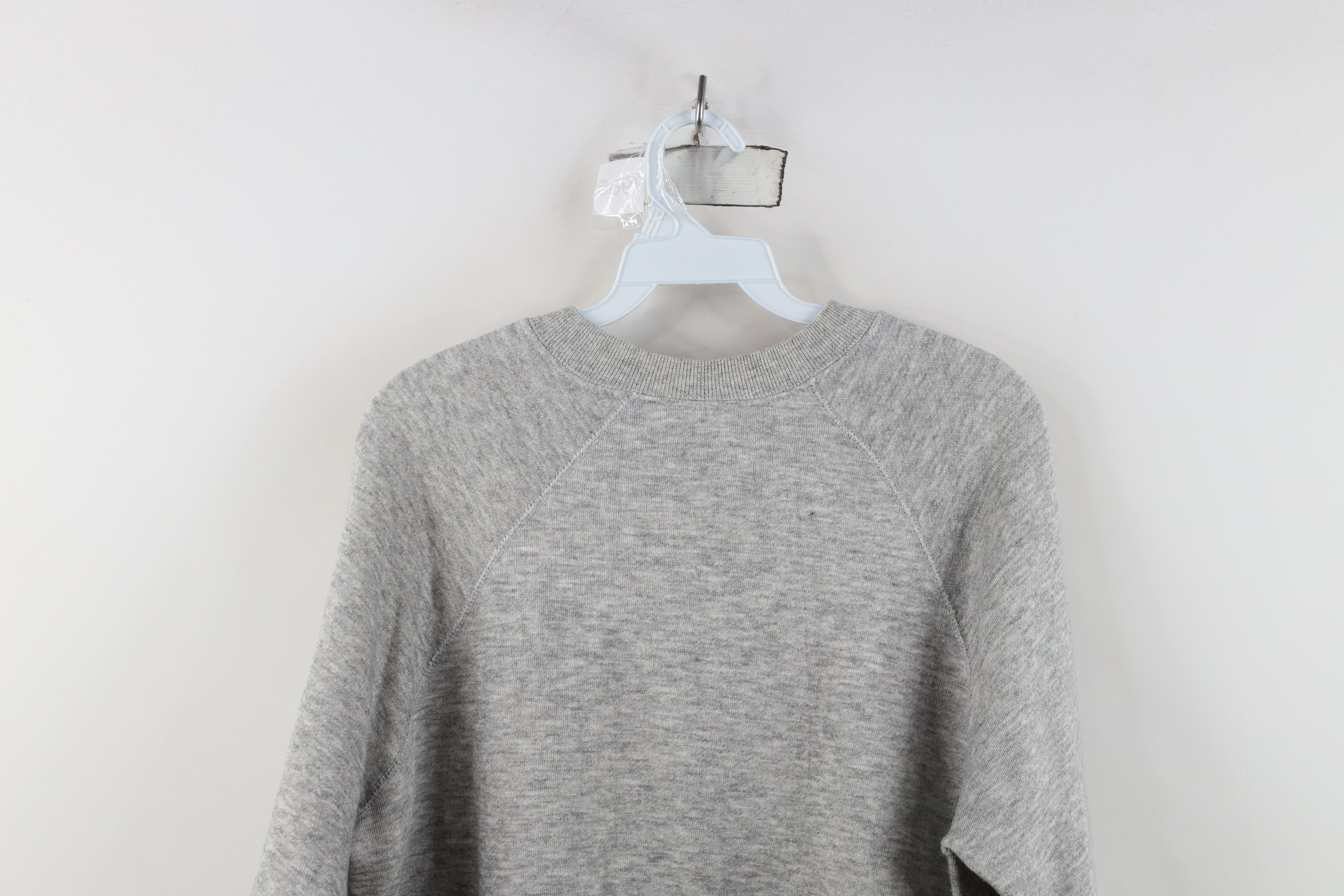 Vintage Vintage 70s Streetwear Crewneck Sweatshirt Heather Gray USA Size US XL / EU 56 / 4 - 11 Thumbnail