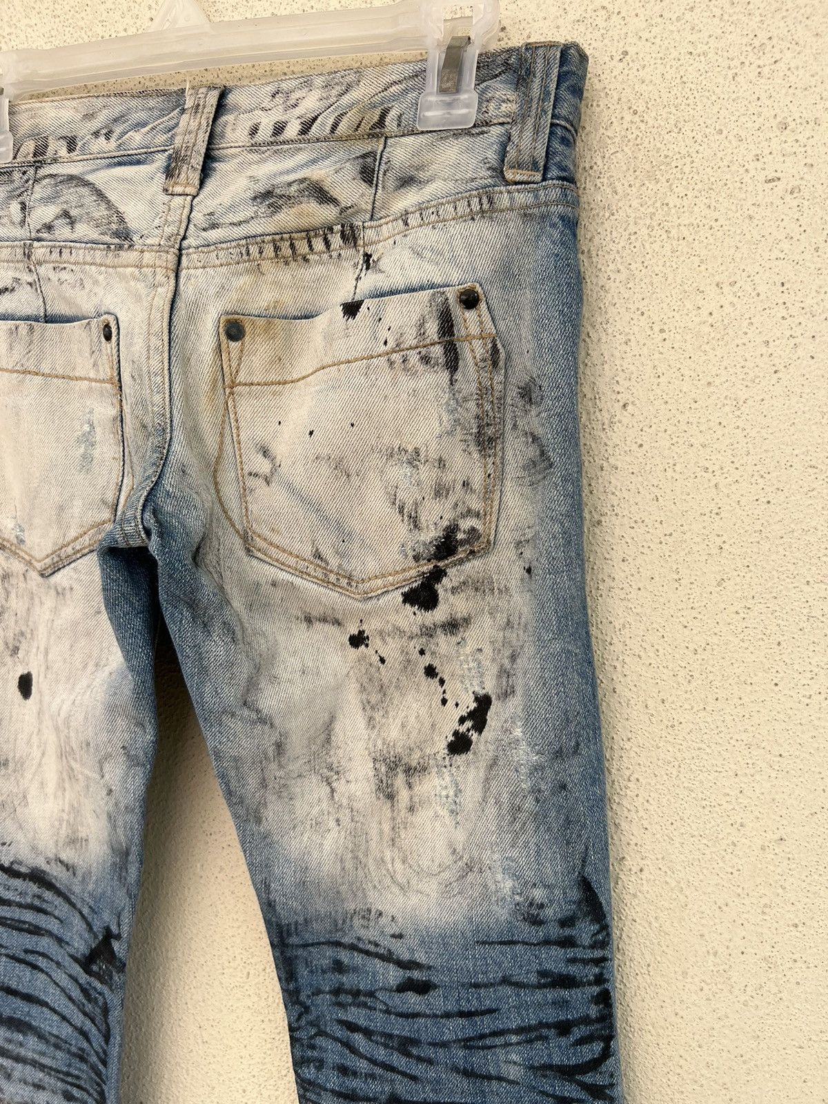 Vintage Vintage Benefit Japan Distressed Denim Painter Flare Jeans Size US 28 / EU 44 - 18 Thumbnail