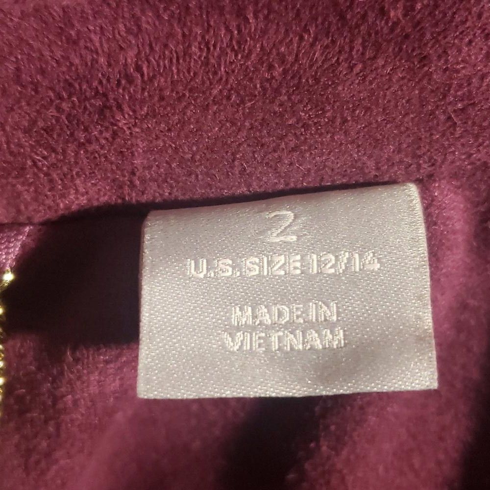 Chicos CT1985 Chico's Purple Faux Suede Purple Zip Front Jacket 12 Size XL / US 12-14 / IT 48-50 - 9 Thumbnail