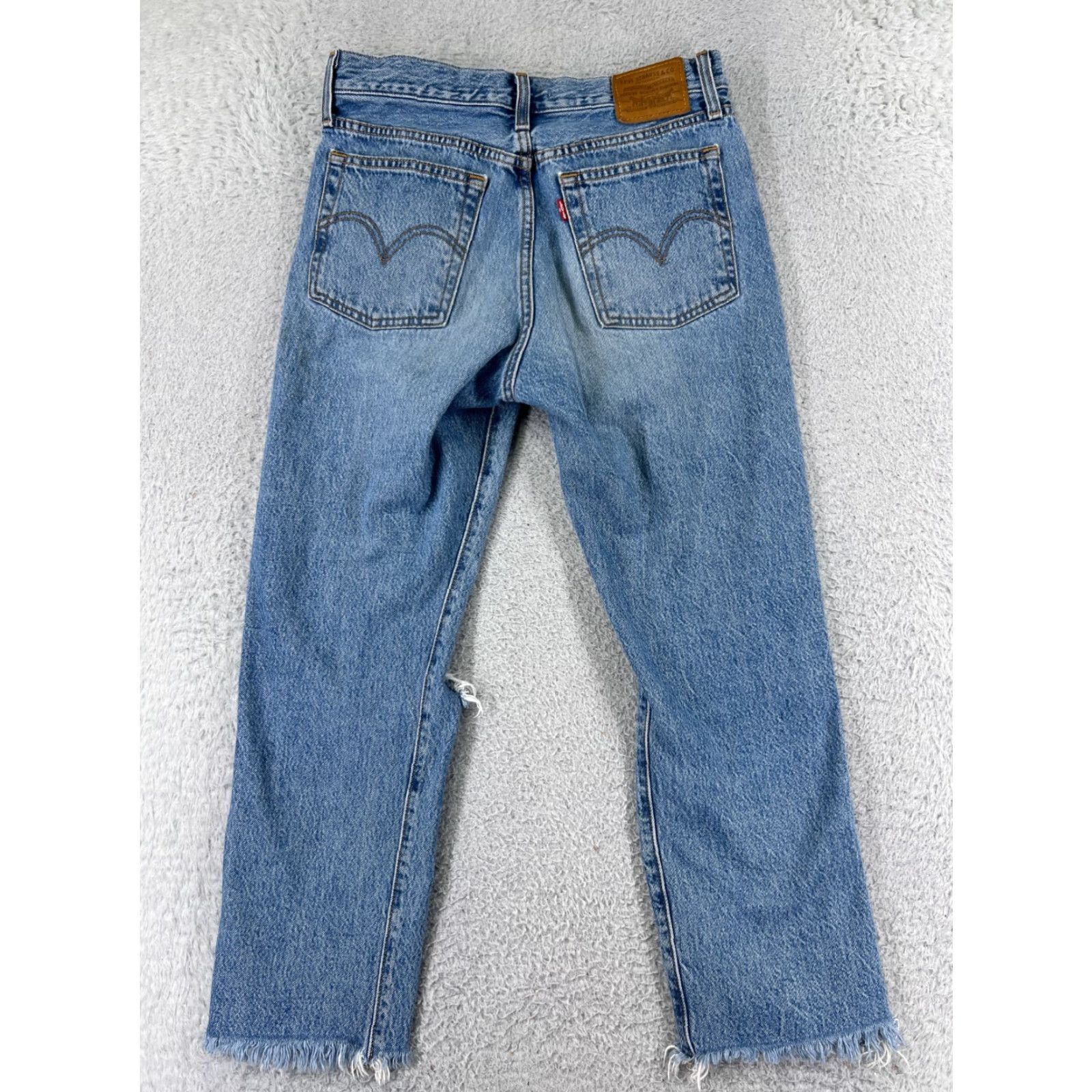 Levi's Levi's Jeans Womens 27 Blue Denim Wedgie Straight 27x26 Vintage No Size 27" / US 4 / IT 40 - 2 Thumbnail