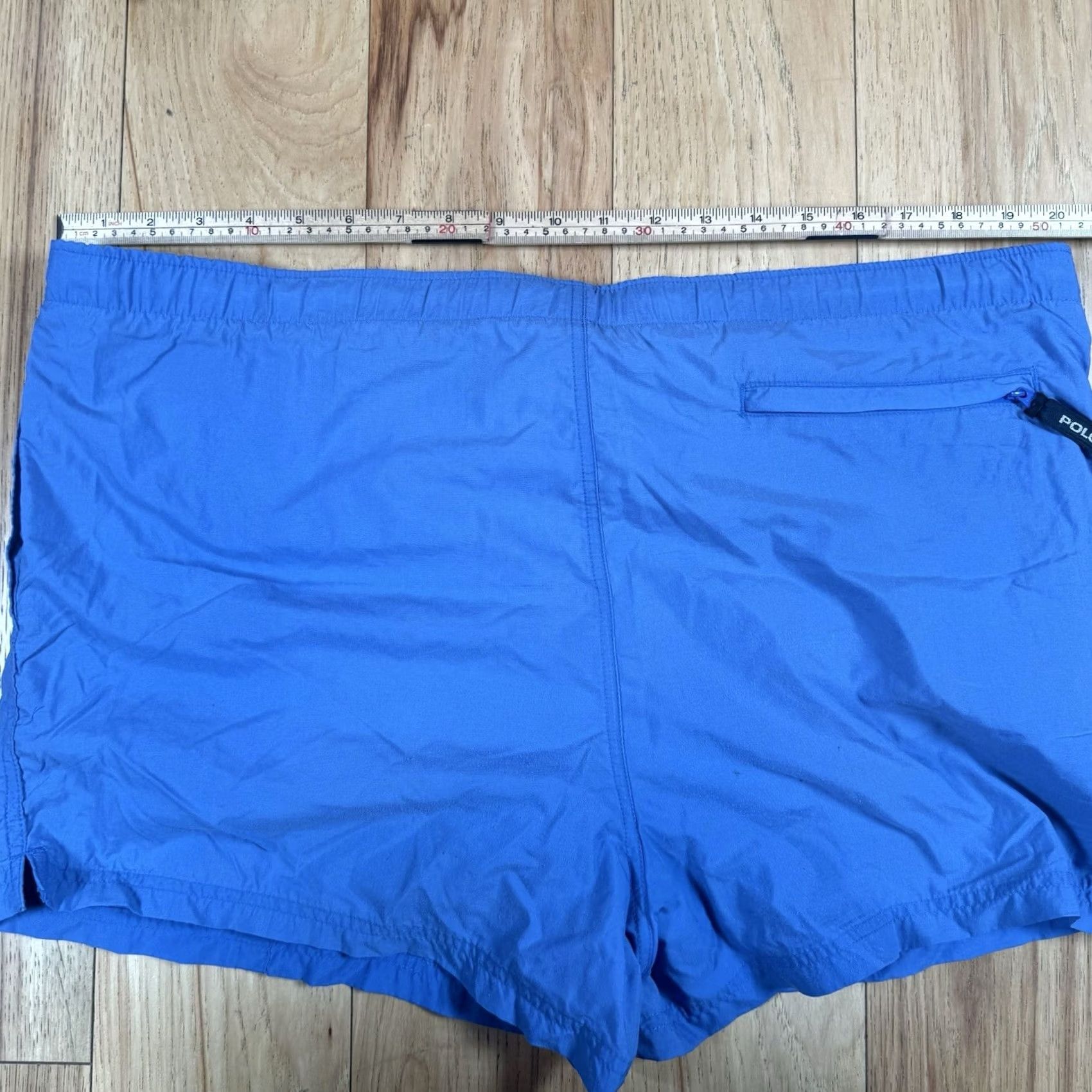 Polo Ralph Lauren VINTAGE Polo Ralph Lauren Sport Swim Trunks Mens Large Blue Pocket USA Flag Trunks Bottom L Mens Blue USA Flag Pocket Size US L / EU 52-54 / 3 - 6 Thumbnail