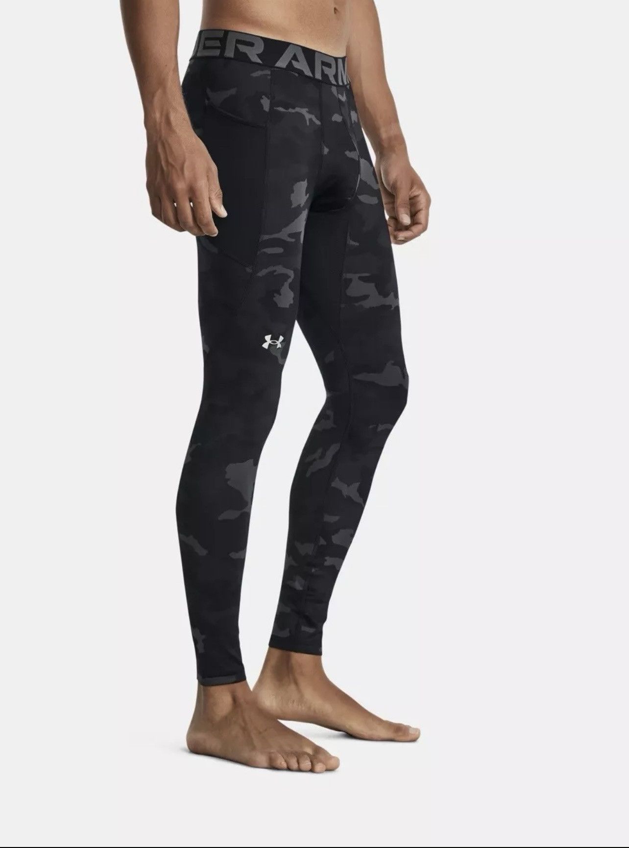 Under Armour Under Armour Leggings ColdGear Infrared Printed Size US 30 / EU 46 - 3 Thumbnail
