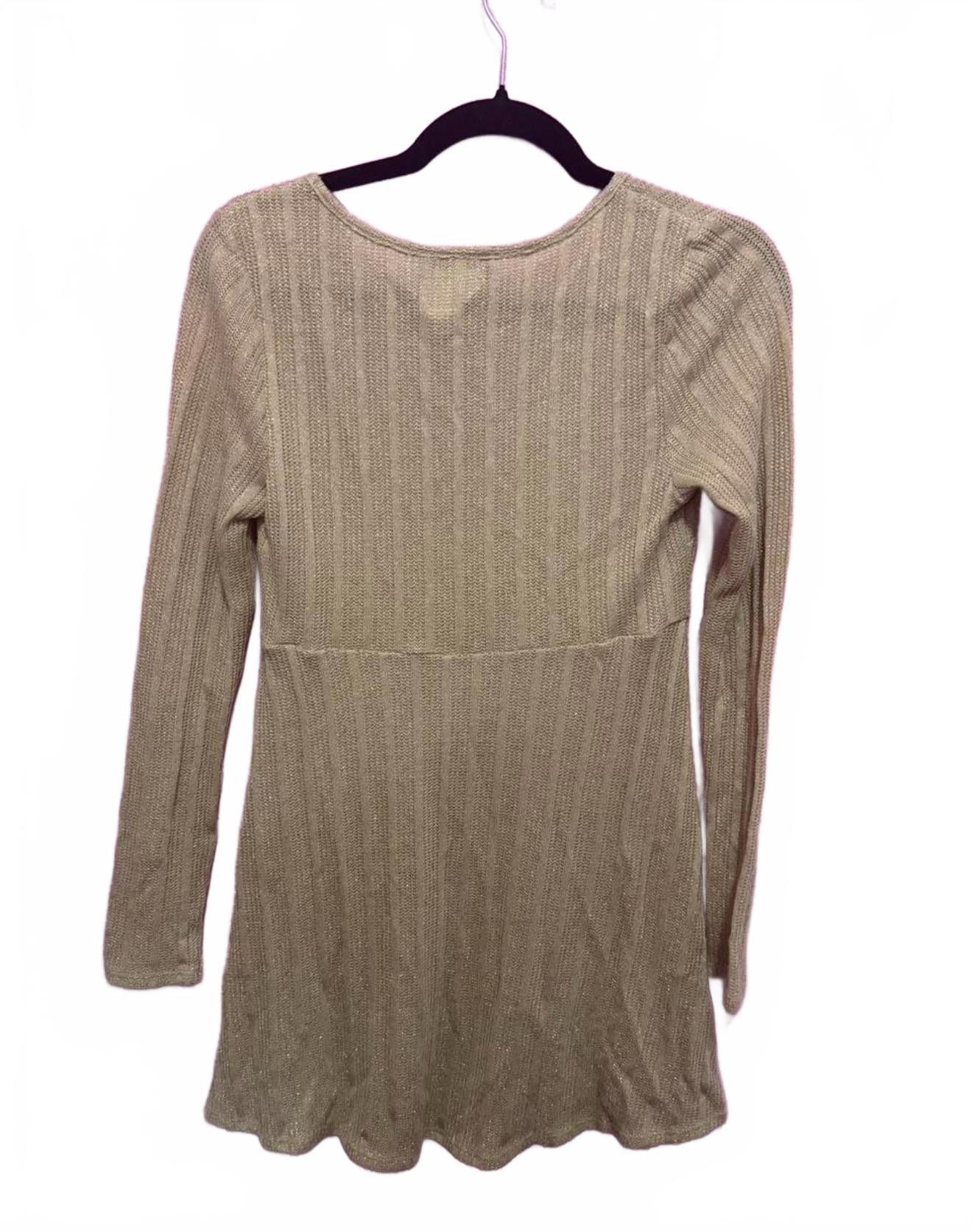 Designer Women's Long Sleeve Ribbed Dress Size S / US 4 / IT 40 - 2 Thumbnail