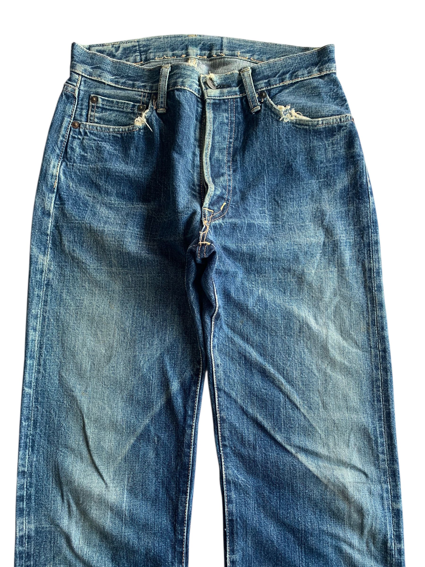 OMNIGOD VINTAGE OMNIGOD SELVEDGE RUSTY JAPANESE DISTRESSED DENIM Size US 29 - 6 Thumbnail