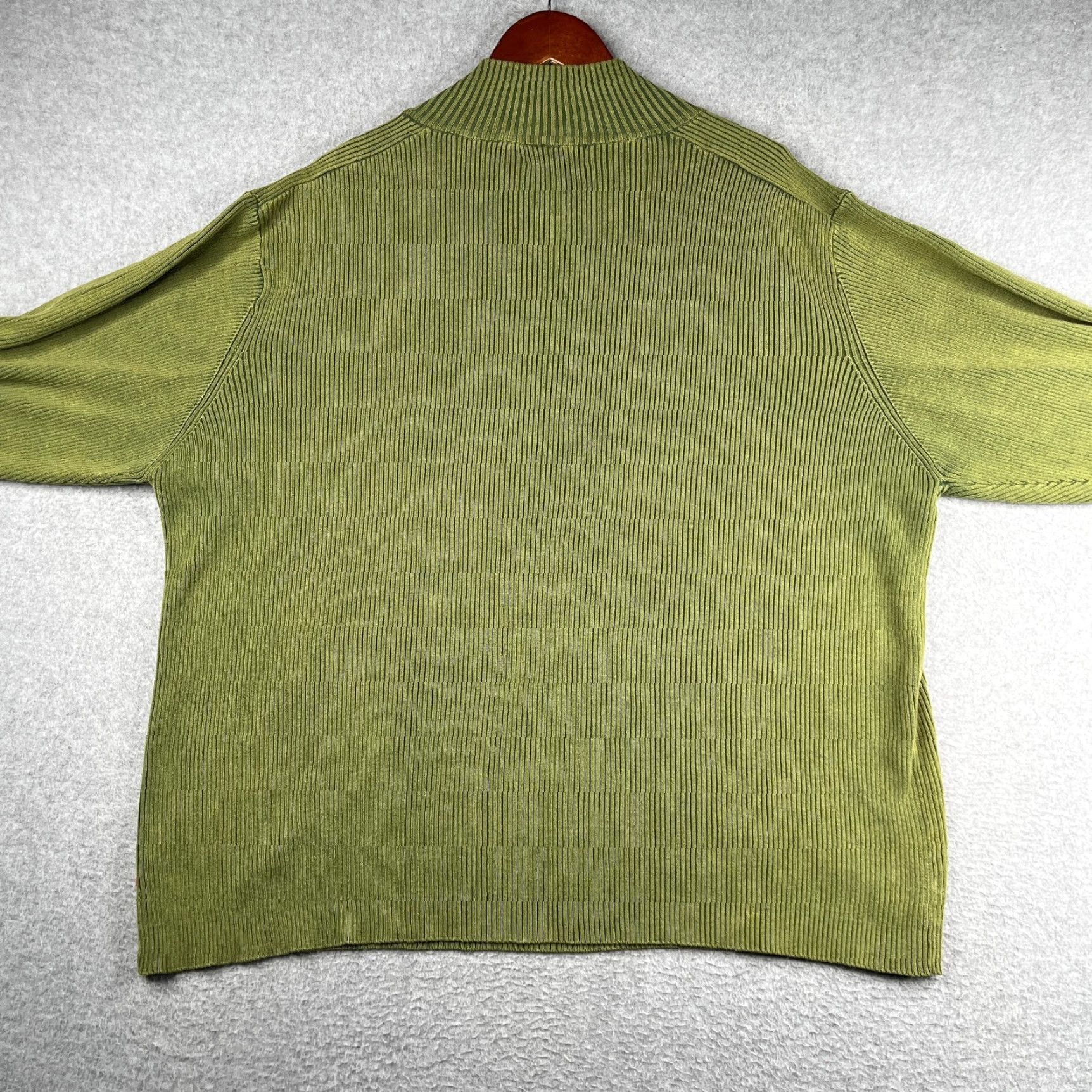 Levi's Levi's Sweater Mens 2XL Green 1/4 Zip Ribbed Stretch Pullover Crew Neck Size US XXL / EU 58 / 5 - 5 Thumbnail