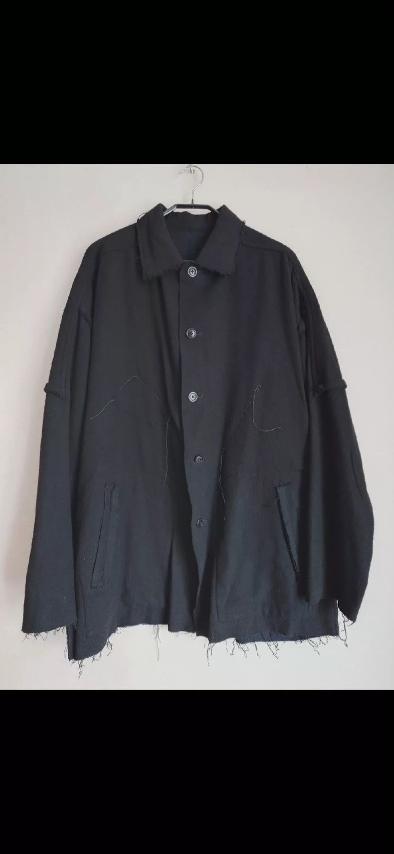 Yohji Yamamoto Yohji Yamamoto yohji yamamoto mainline wool blend hand-sti Size US L / EU 52-54 / 3 - 1 Thumbnail