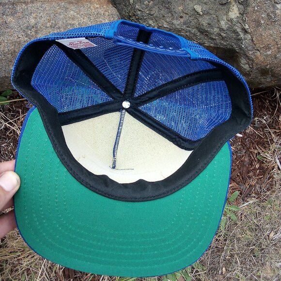 New Era × Vintage DS New Era FLT Odd Fellows Patch Snap Trucker Hat Cap Size ONE SIZE - 5 Thumbnail