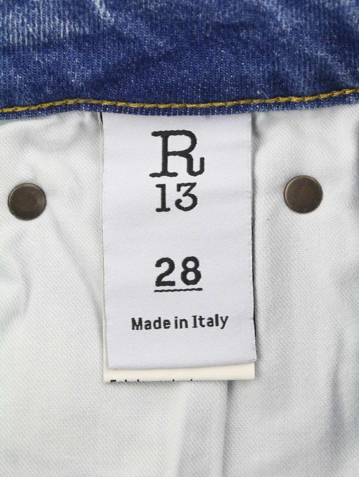 R13 KICK FIT 28 Jasper Faded Blue PS26 88278 Size 28" / US 6 / IT 42 - 8 Thumbnail