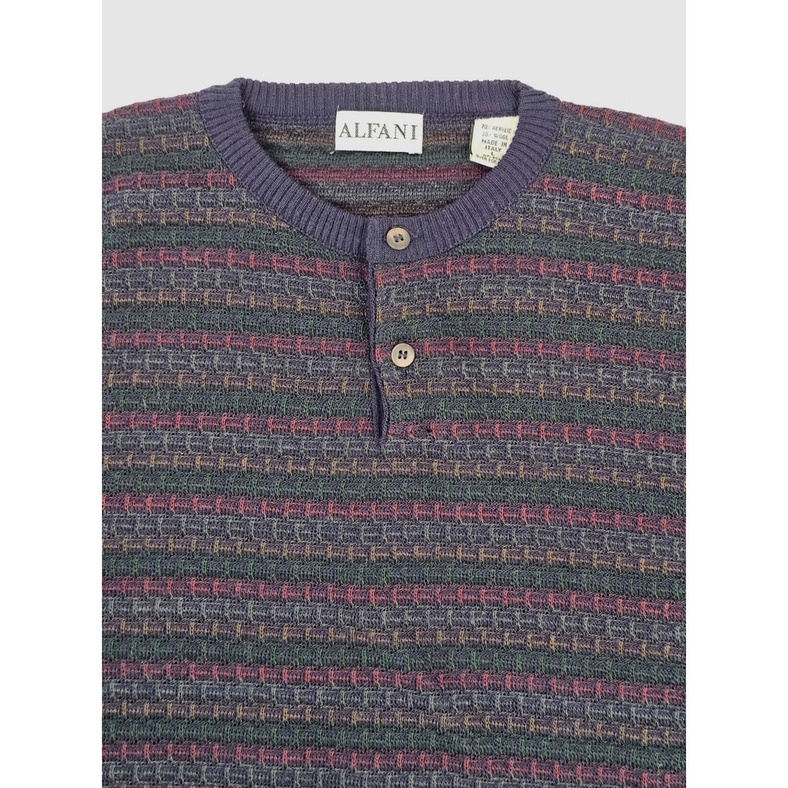 Alfani VINTAGE Alfani Sweater Shirt? Size US L / EU 52-54 / 3 - 2 Thumbnail