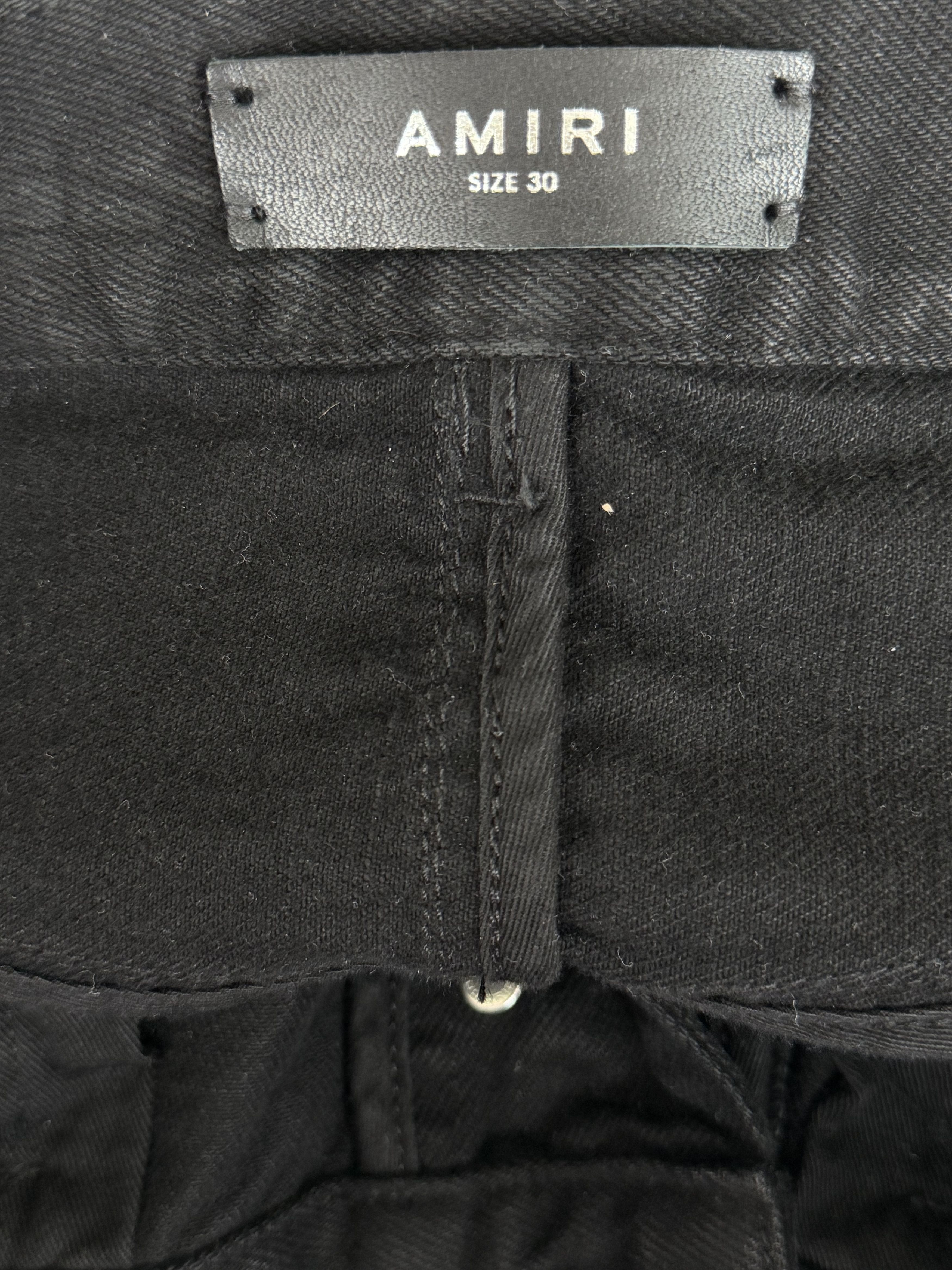 Amiri Amiri Black Double Knee Carpenter Pants Size US 30 / EU 46 - 3 Thumbnail