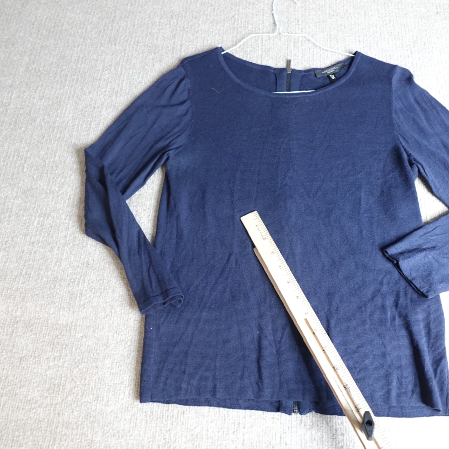 Max Mara MaxMara Womens Sweater Large Blue Zip Size L / US 10 / IT 46 - 7 Thumbnail
