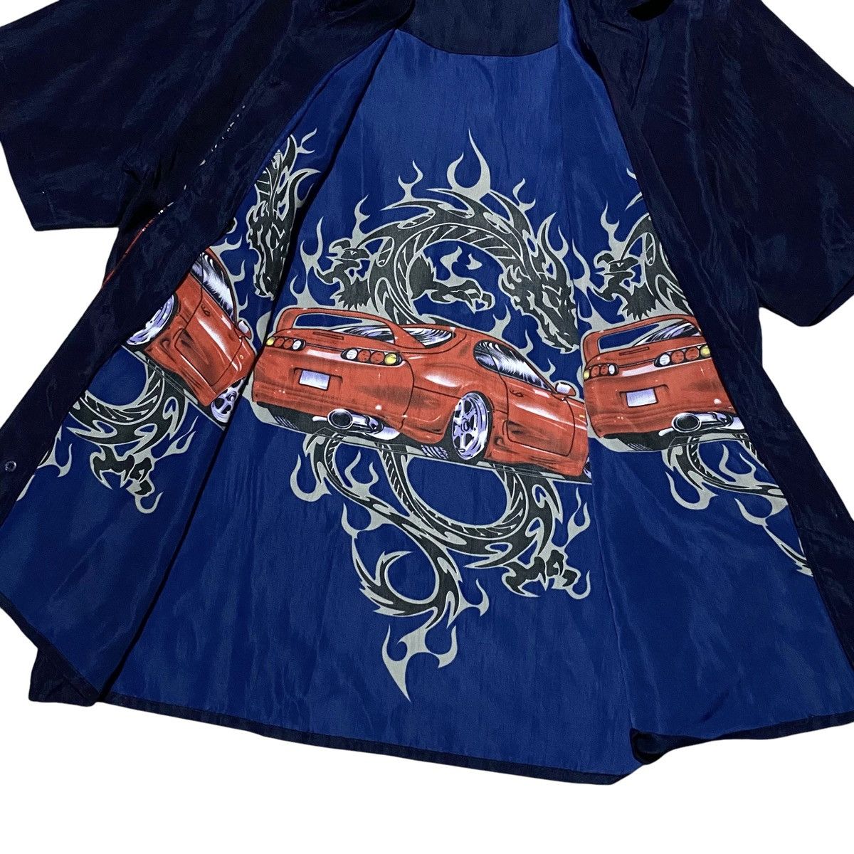 Japanese Brand × Vintage 🔥RARE🔥 Vintage 00s Dragon car shirt Size US M / EU 48-50 / 2 - 7 Thumbnail