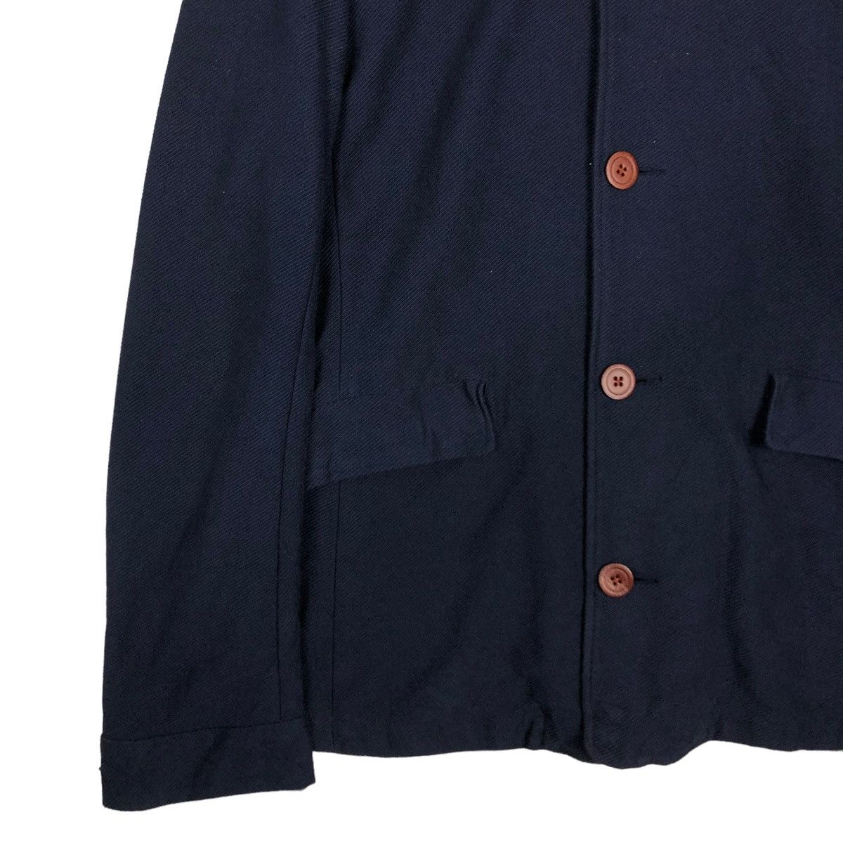 Japanese Brand 🔥VINTAGE CHORE JACKET BUTTON STRIPED LINING SHIPS JAPAN Size US XL / EU 56 / 4 - 4 Thumbnail
