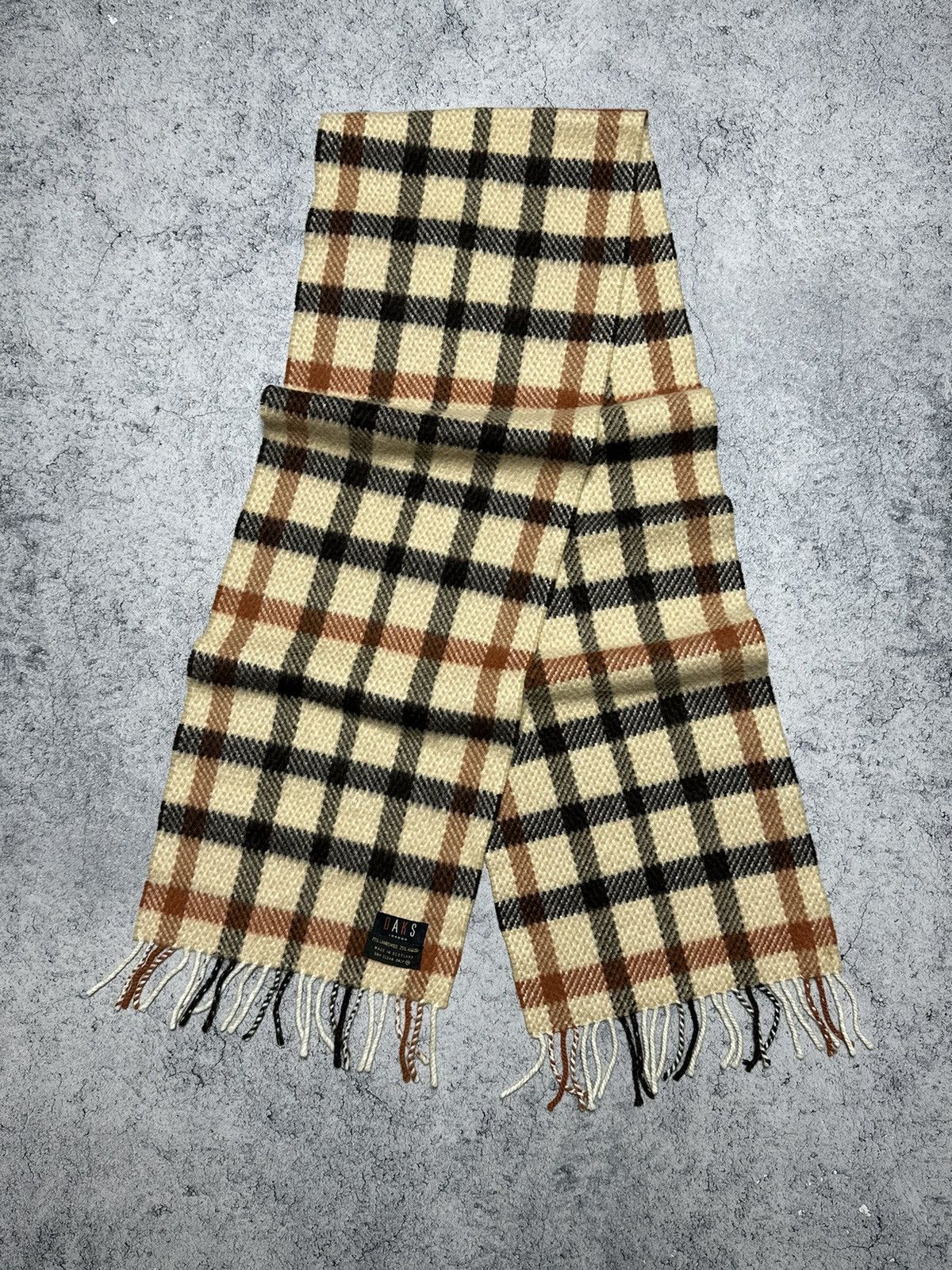 DAKS Daks London Iconic Checked Lambswool Scarf Size ONE SIZE - 1 Thumbnail