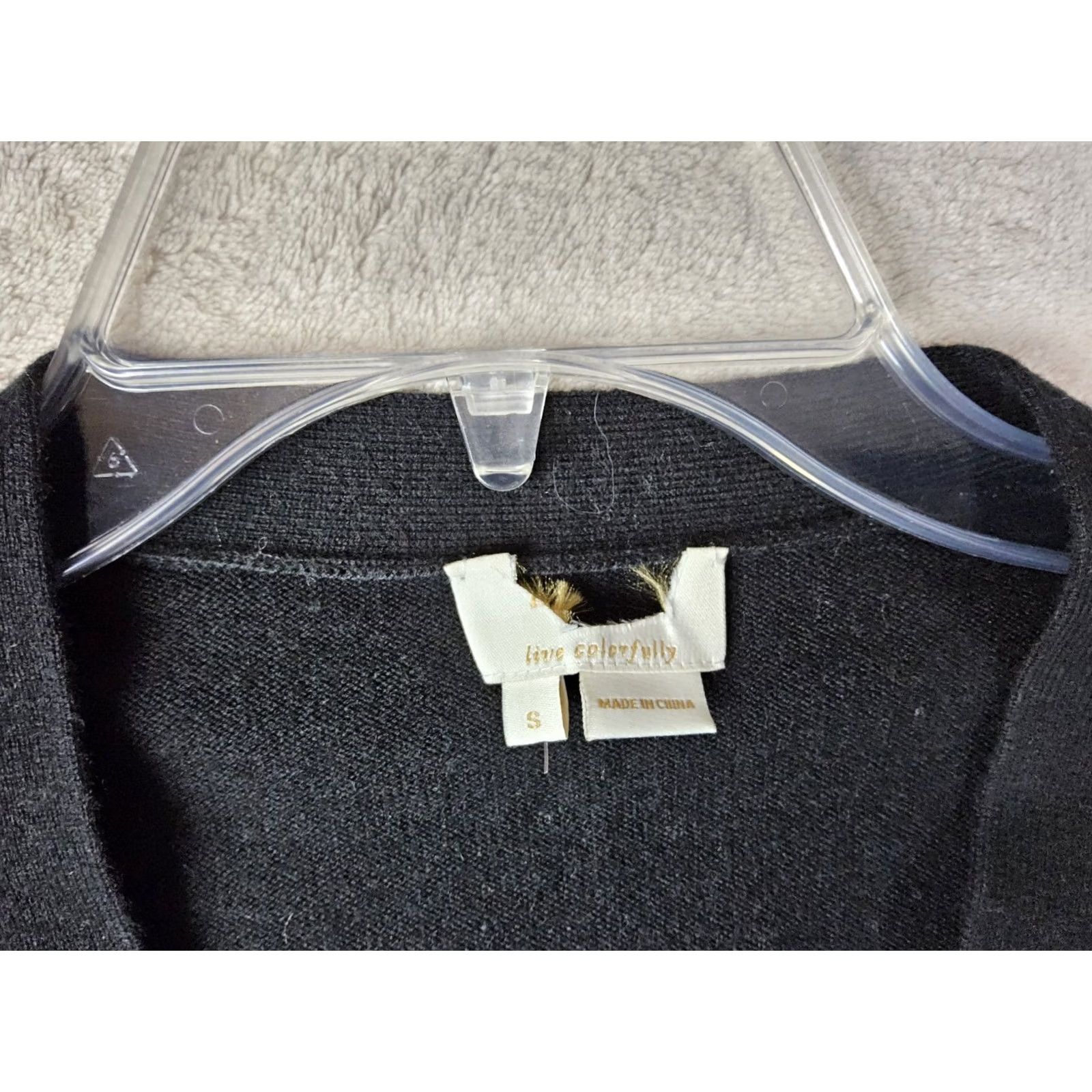 Vintage Kate Spade Cardigan Wool Blend Rhinestone Flowers Black S Womens Sweater Long Sleeve Size S Size S / US 4 / IT 40 - 6 Thumbnail