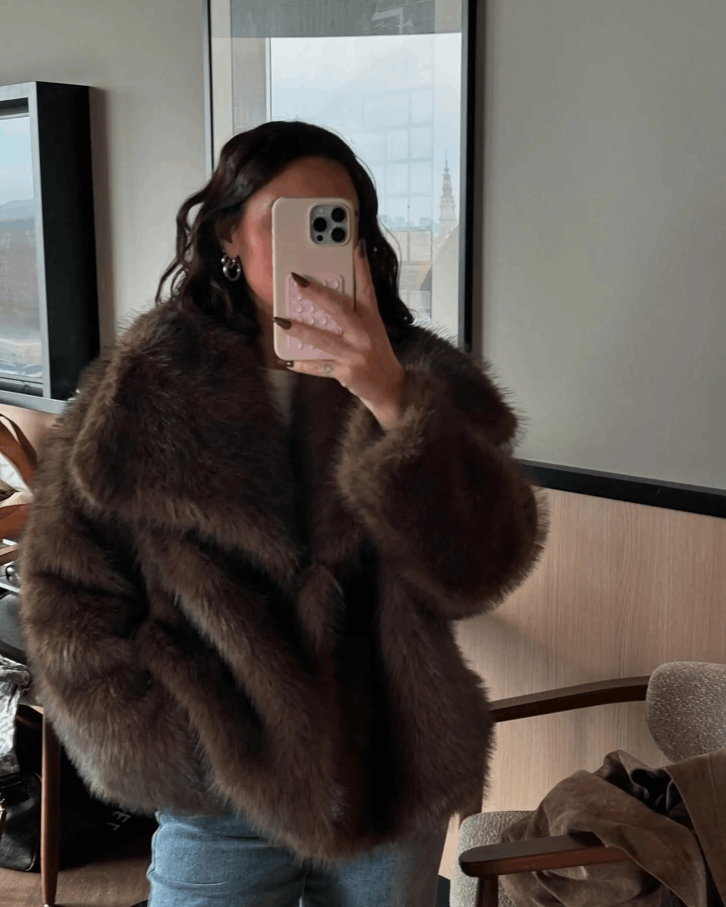 Other Coat Winter Fury Jacket Female High Street Outerwear Size S / US 4 / IT 40 - 2 Thumbnail