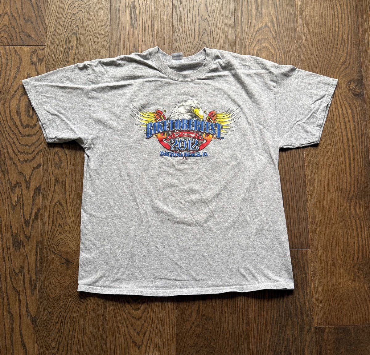 Vintage Vintage Y2K Biketoberfest Motorcycle Eagle Graphic Tee Size US XL / EU 56 / 4 - 2 Thumbnail