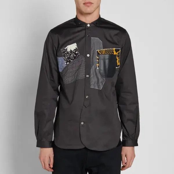 Comme des Garcons Junya Watanabe Leather Pocket Shirt Size US M / EU 48-50 / 2 - 8 Thumbnail