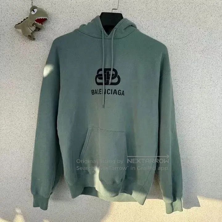 Balenciaga Balenciaga Haze Green Lock Buckle Hoodie. Size US M / EU 48-50 / 2 - 1 Thumbnail