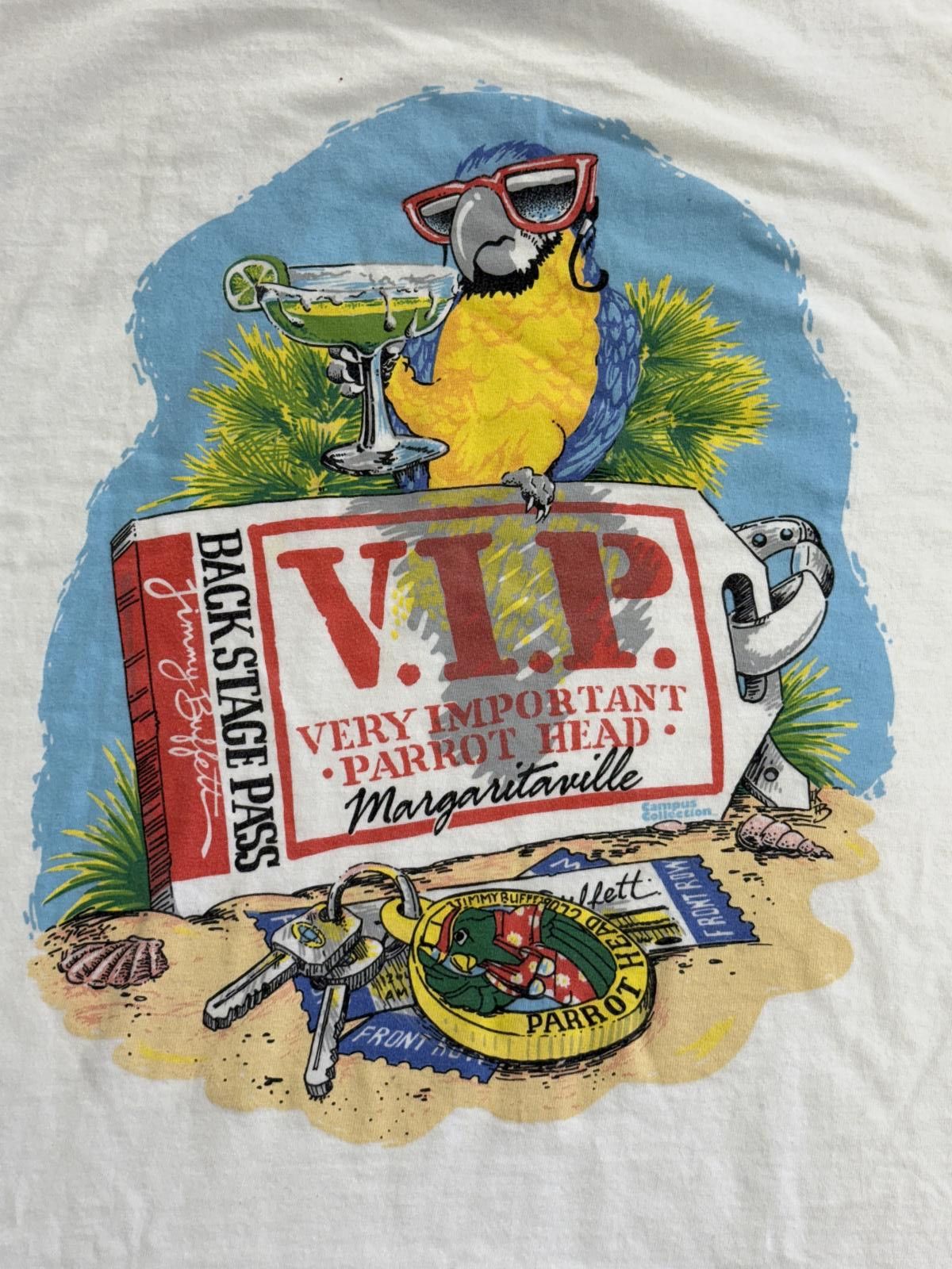 Hanes VIP Parrot Head T-shirt Summer Tour Jimmy Buffet Tee XL Size US XL / EU 56 / 4 - 5 Thumbnail