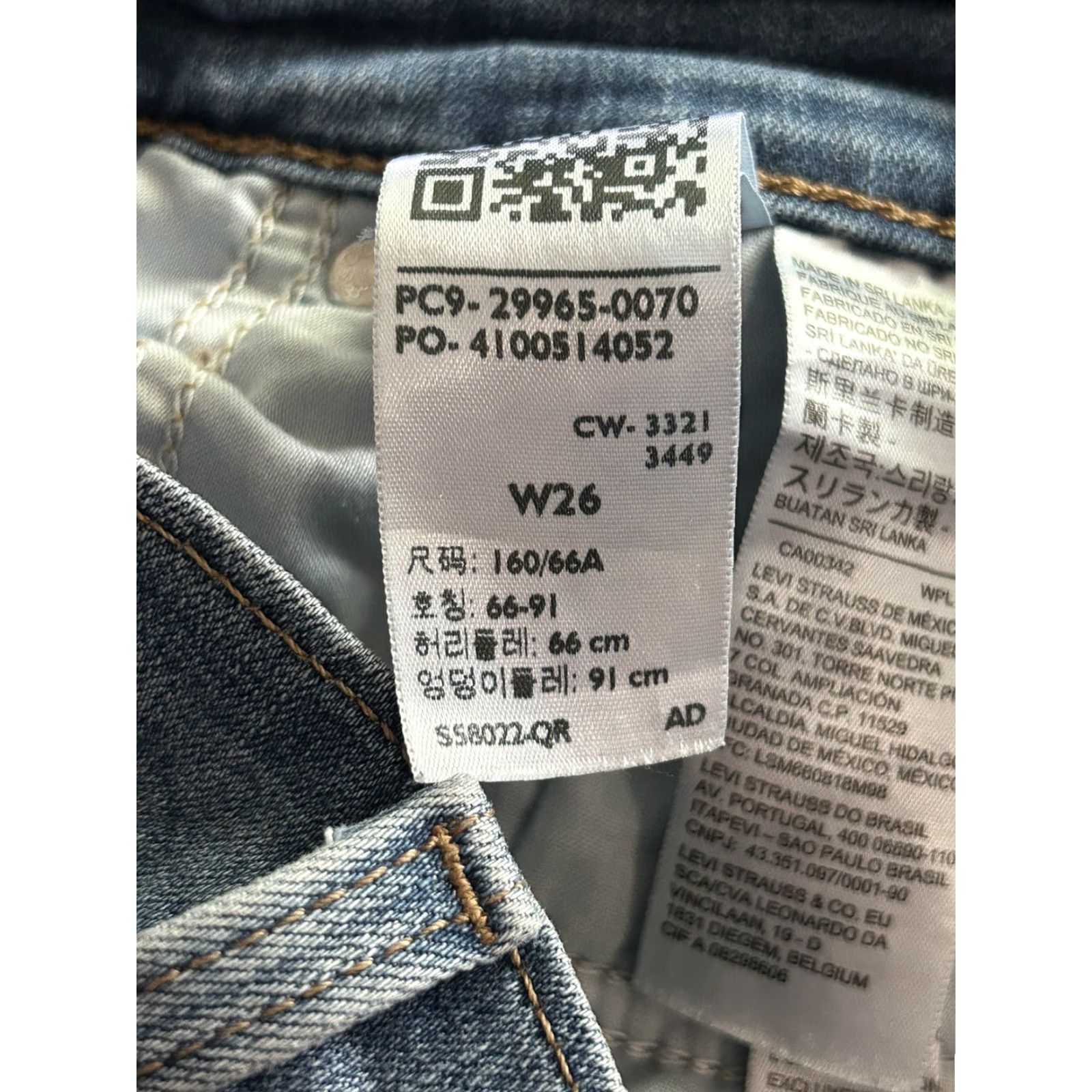 Levi's Levi's Womens Mid Length Shorts Cuffed Stretch Denim 26 Blue 5-Pocket Design Size 26" / US 2 / IT 38 - 5 Thumbnail