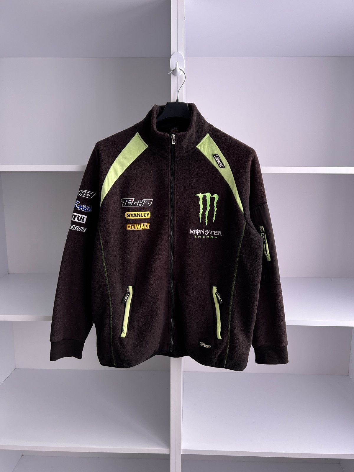 Vintage Vintage Techno Monster Energy racing fleece zip sweatshirt Size US M / EU 48-50 / 2 - 3 Thumbnail