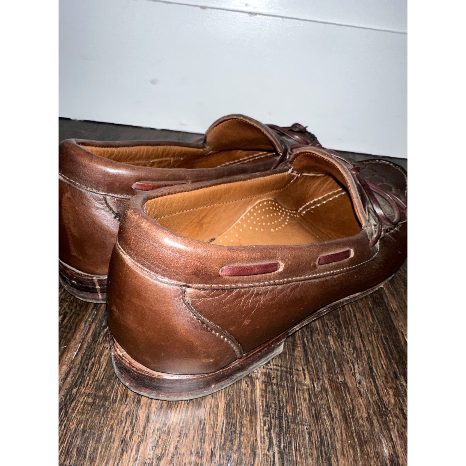 Allen Edmonds Allen Edmonds Alameda Brown Calf Leather Kiltie Tie Loafers Men’s 10 D Brown Leather Dress Shoe Men’s 10 D Size US 10 / EU 43 - 4 Thumbnail