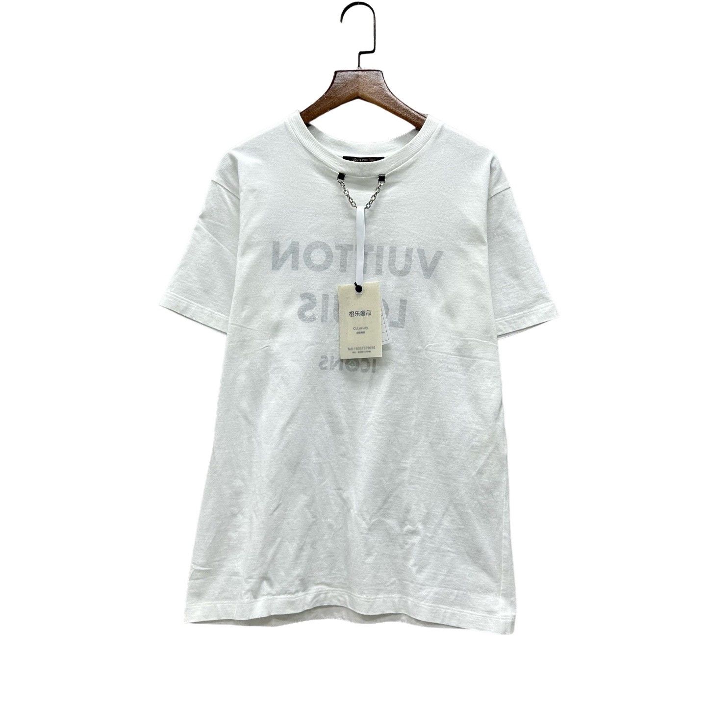 Louis Vuitton Louis Vuitton Chain Print Short Sleeve T-Shirt Size M Size US M / EU 48-50 / 2 - 1 Thumbnail