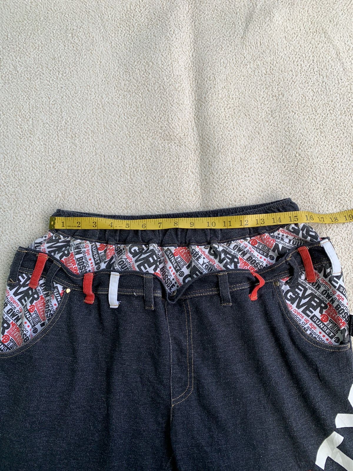 Japanese Brand × Vintage vtg y2k fogaty house double waist denim short pants Size US 35 - 11 Thumbnail
