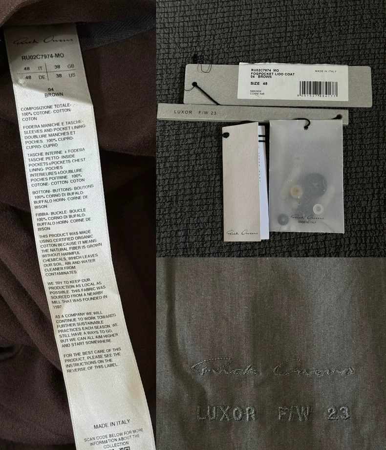 Rick Owens Rick Owens 23 FW Main Line FogPocket Lido Show Brown Parka Size US M / EU 48-50 / 2 - 5 Thumbnail