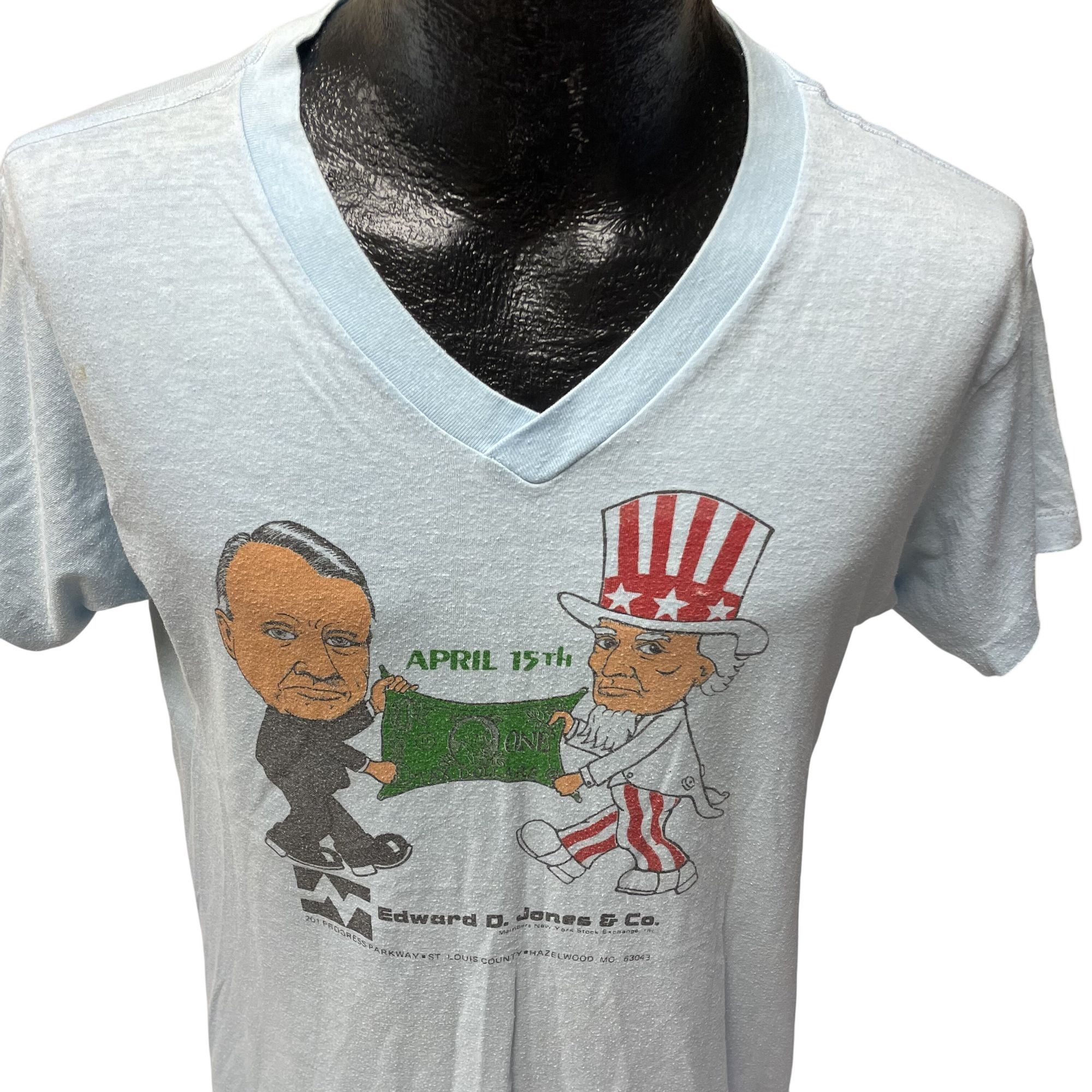 Other Vtg Ched April 15th Edward D Jones Uncle SAM Stock Exchange Size US XL / EU 56 / 4 - 3 Thumbnail