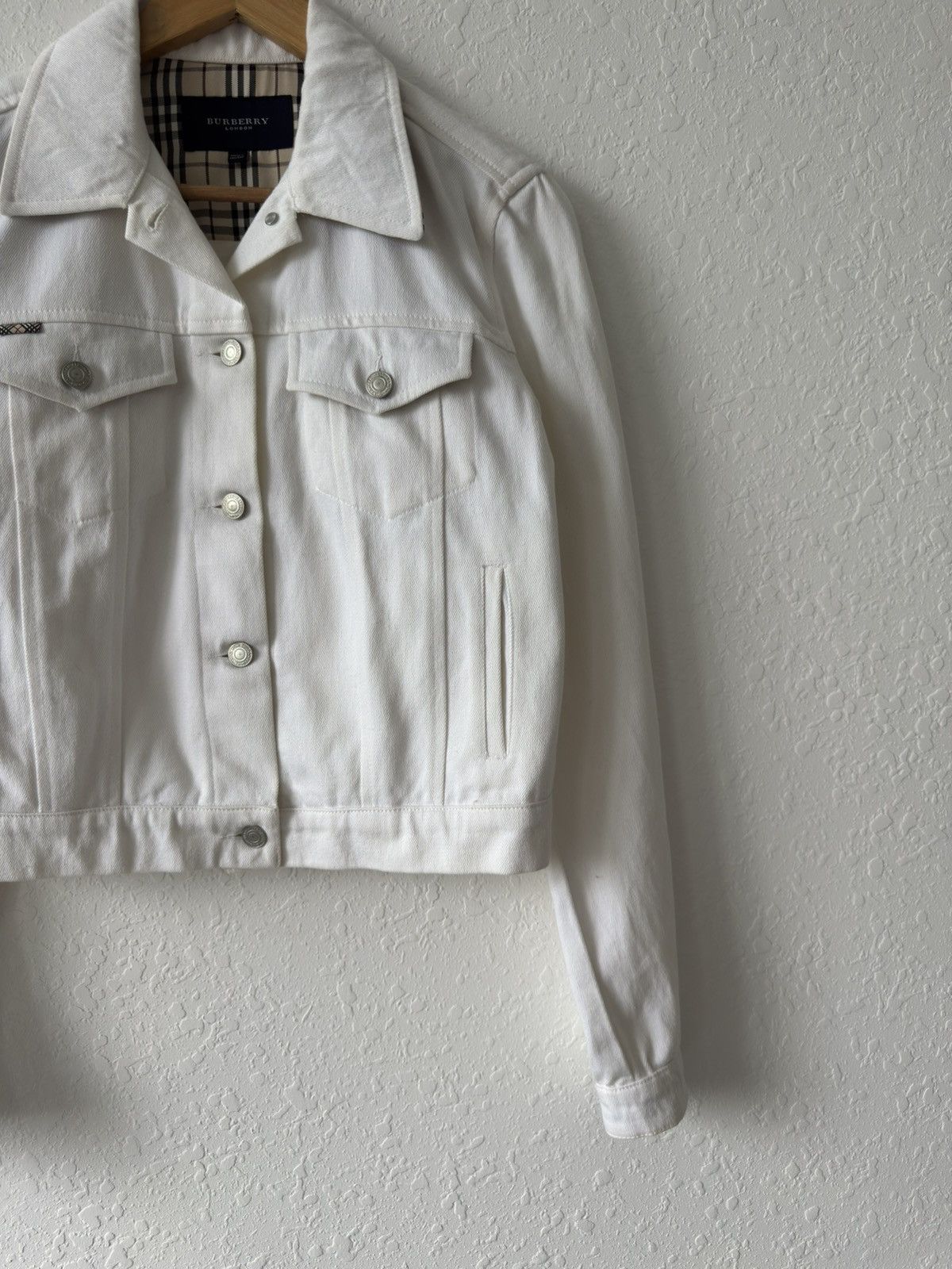 Burberry × Vintage Vintage Burberry London Denim Women Jacket Coat Nova Check Size M / US 6-8 / IT 42-44 - 13 Thumbnail