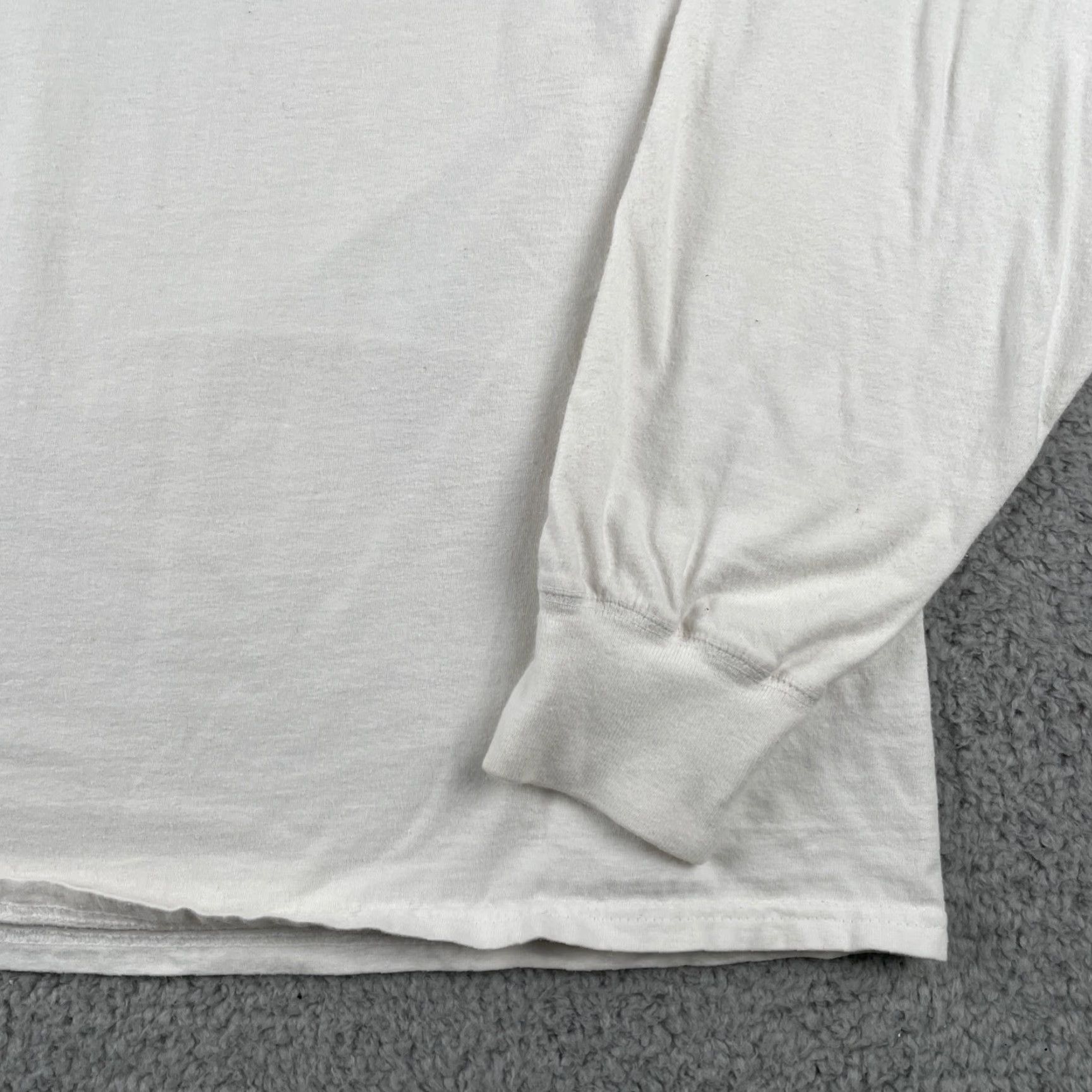 Hanes VINTAGE Hanes Beefy-T Plain Solid White Men’s Size XL Long Sleeve Henley Shirt Y2K EUC Size US XL / EU 56 / 4 - 6 Thumbnail