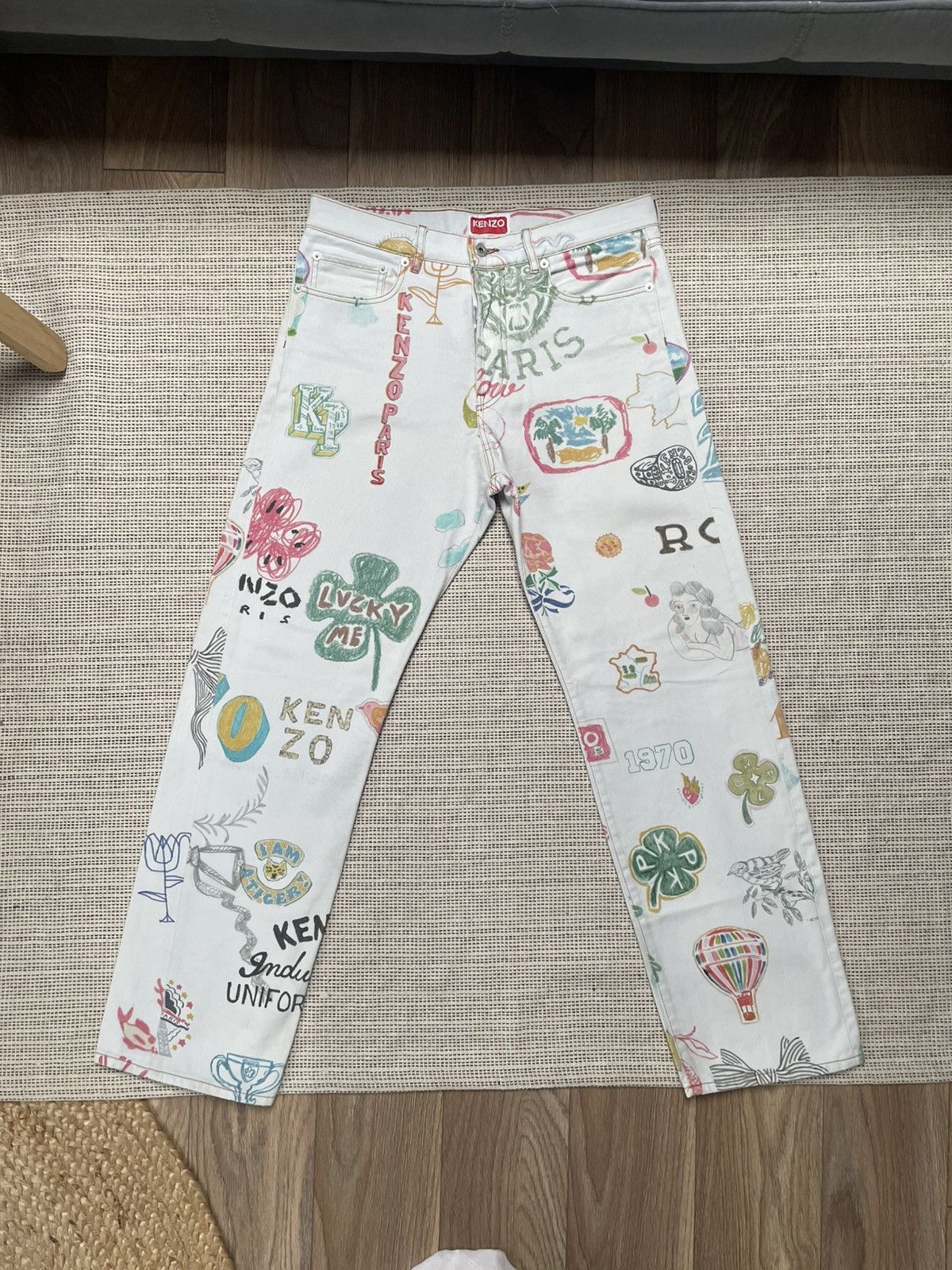 Kenzo Kenzo Straight Denim Jeans White Size US 32 / EU 48 - 2 Thumbnail