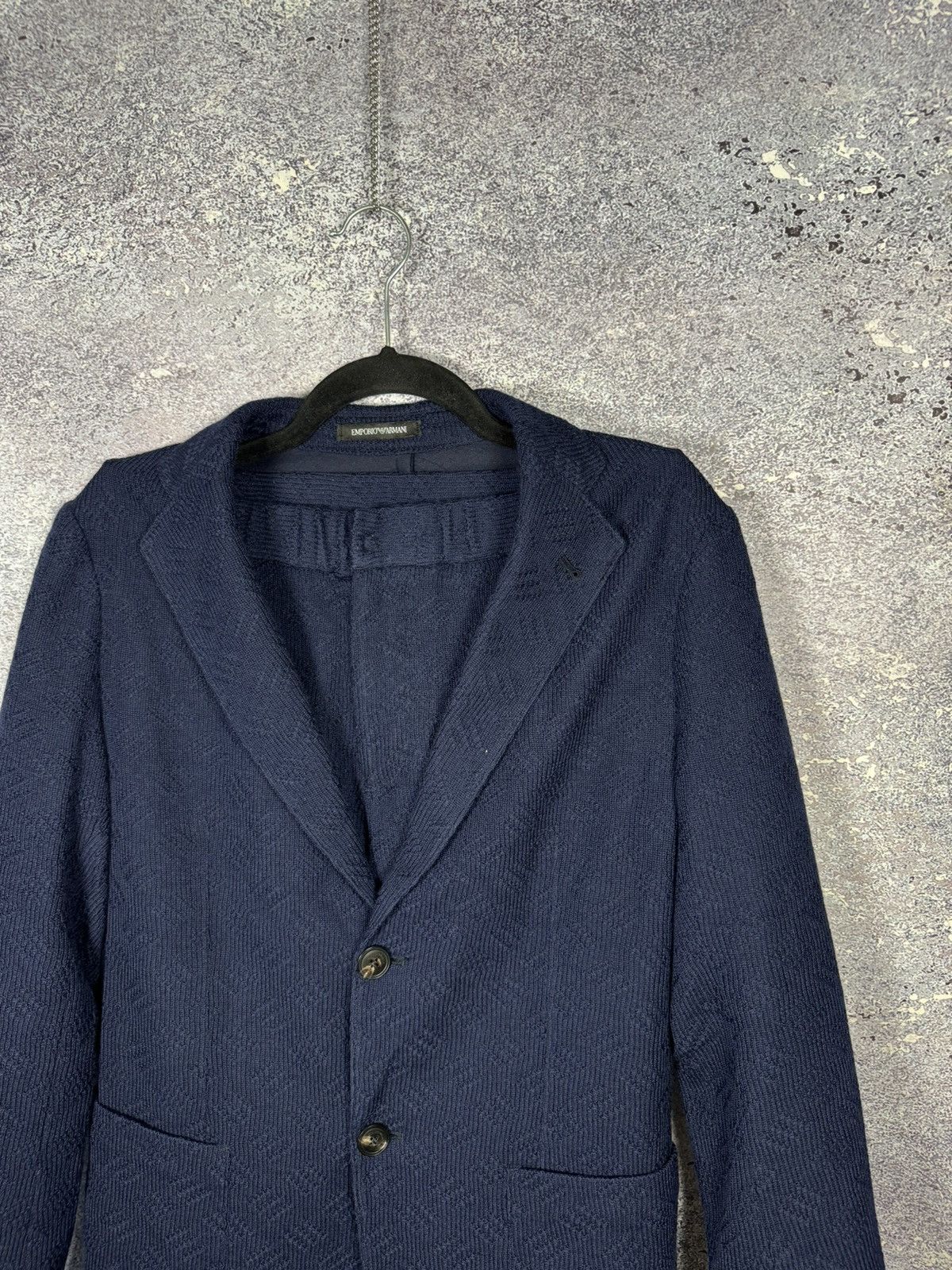 Emporio Armani Emporio Armani Women’s Blue Double Knit Lana Wool Suits Size M / US 6-8 / IT 42-44 - 2 Thumbnail